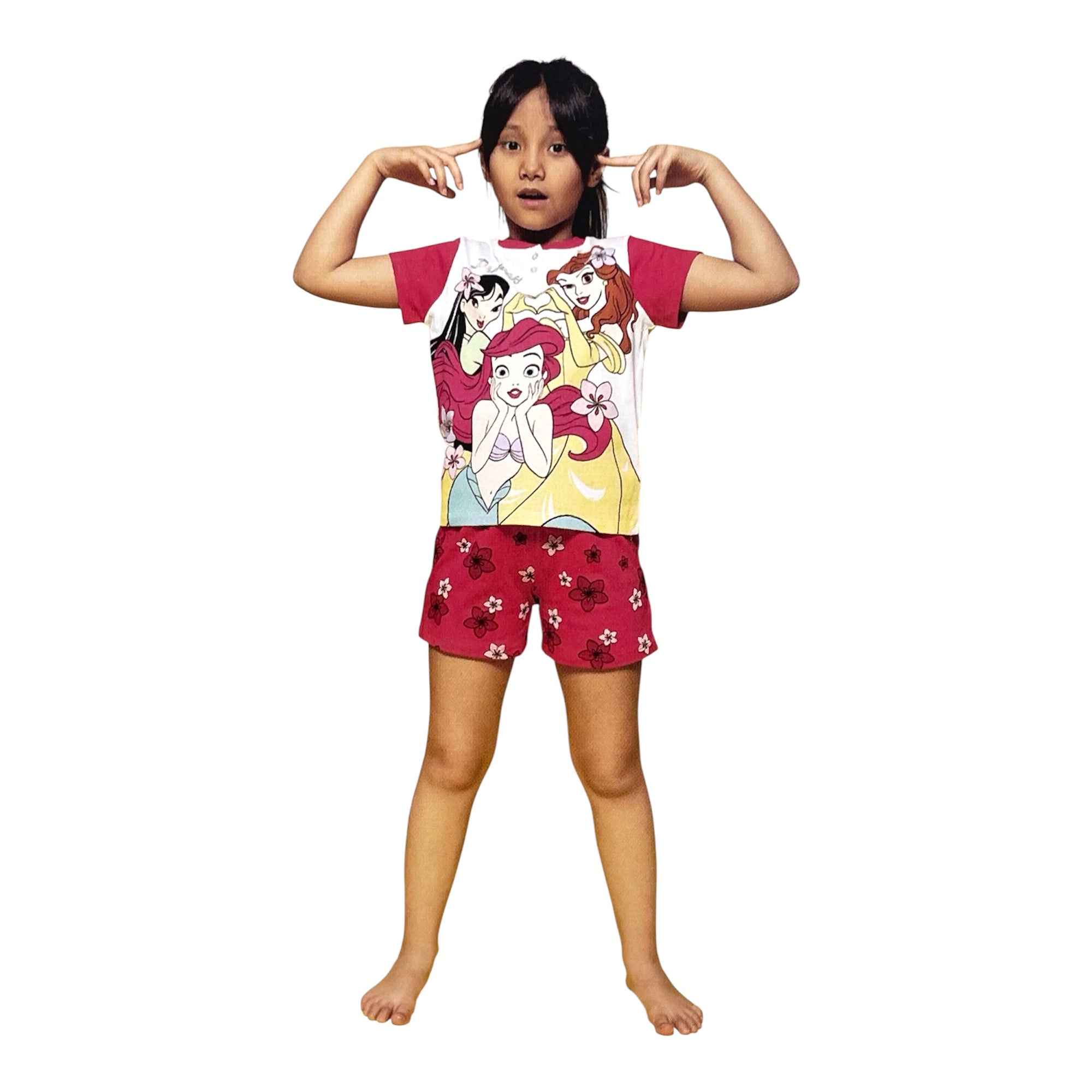 Pigiama Bimba Corto in Cotone Jersey Sabor Disney PRINCIPESSE Art.DY50L0747 - Boutique dell'Intimo e del Neonato