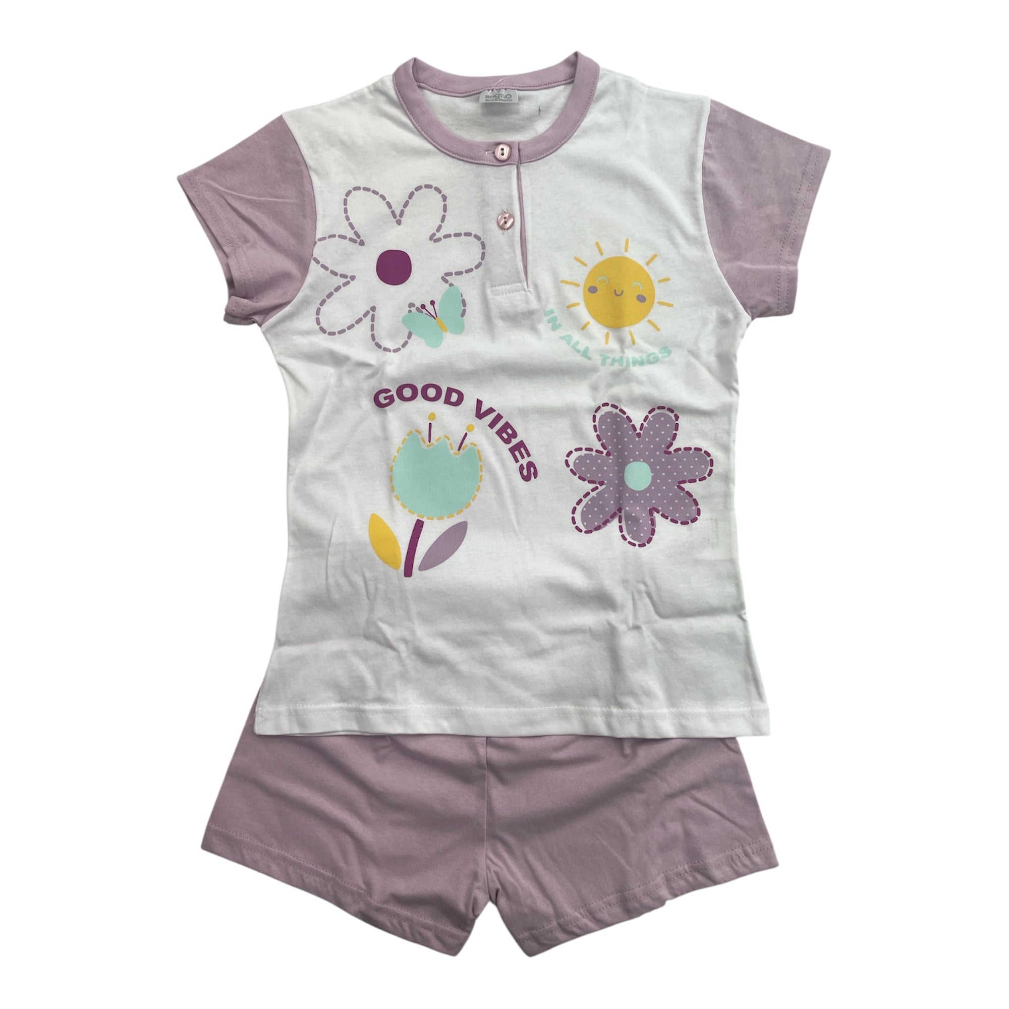 Pigiama Bimba Corto in Cotone Jersey SognoSondesto Art.ESG24306 - Boutique dell'Intimo e del Neonato