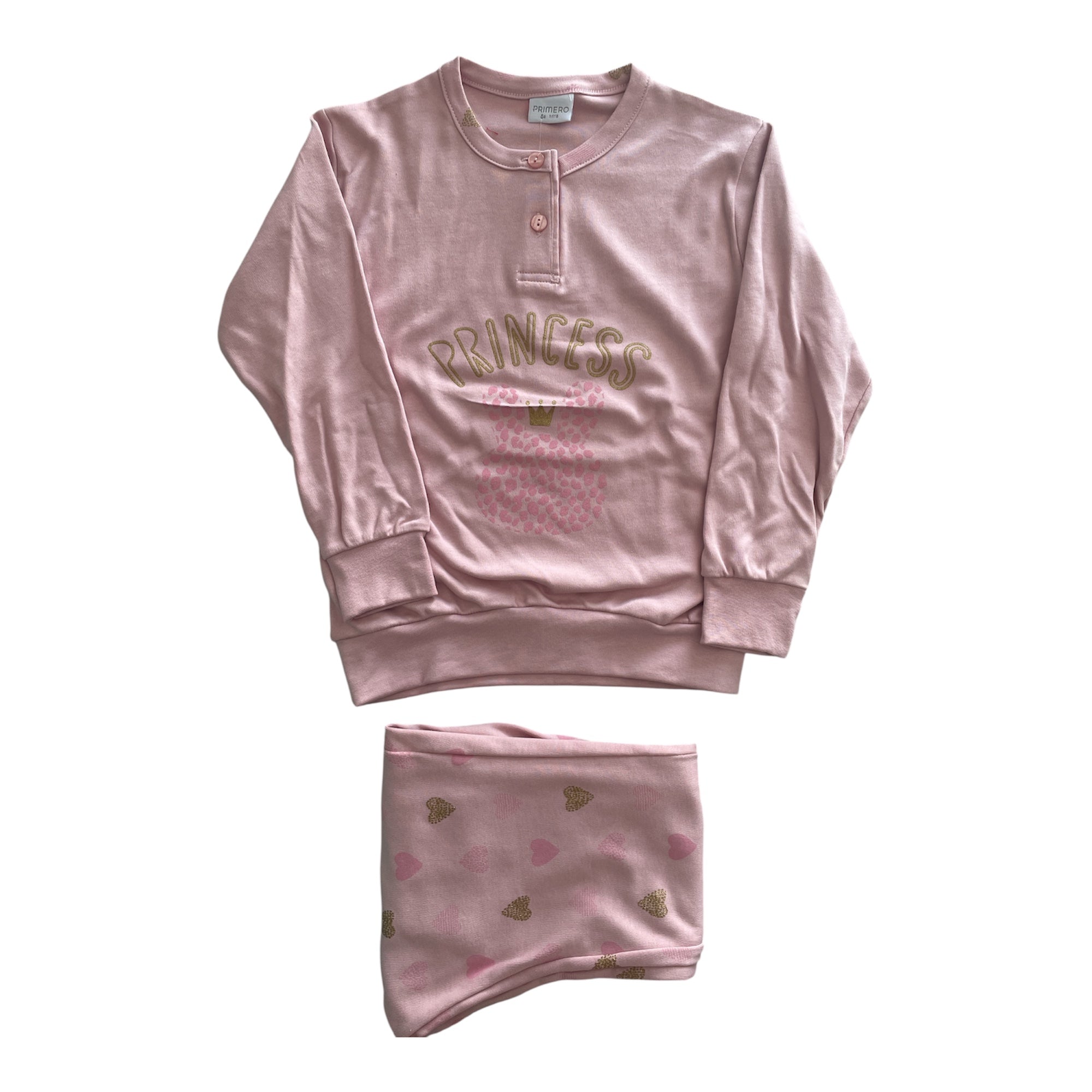 Pigiama Bimba Lungo in Cotone Interlock Serafino Primero Art.I14381 - Boutique dell'Intimo e del Neonato