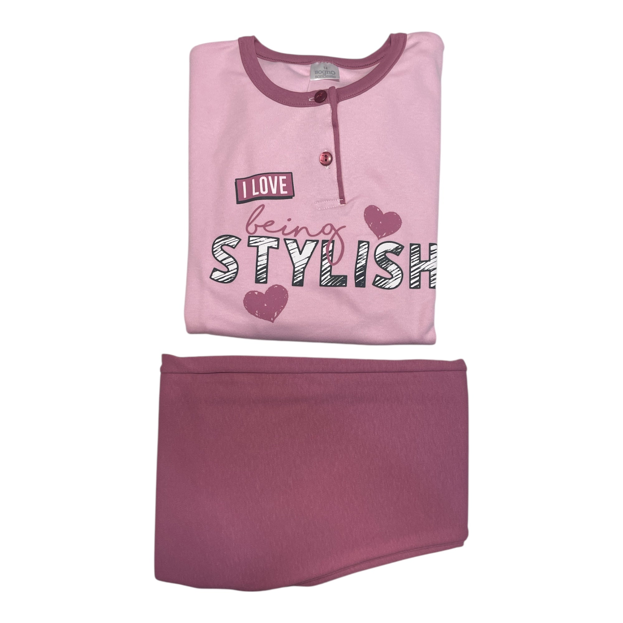 Pigiama Bimba Lungo in Cotone Interlock Serafino SognoSondesto Art.ISG23421 - Boutique dell'Intimo e del Neonato