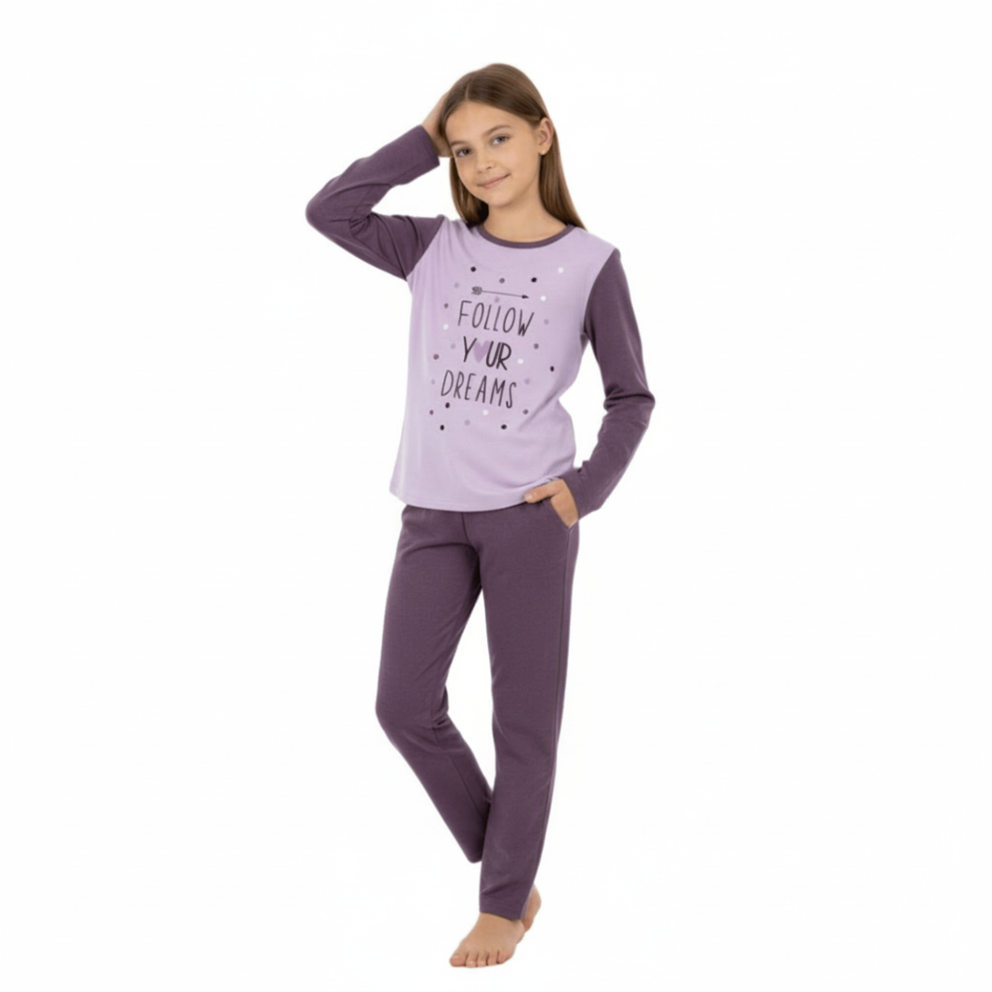Pigiama Bimba Lungo in Punto Milano Serafino Martellina Art.M4015 - Boutique dell'Intimo e del Neonato