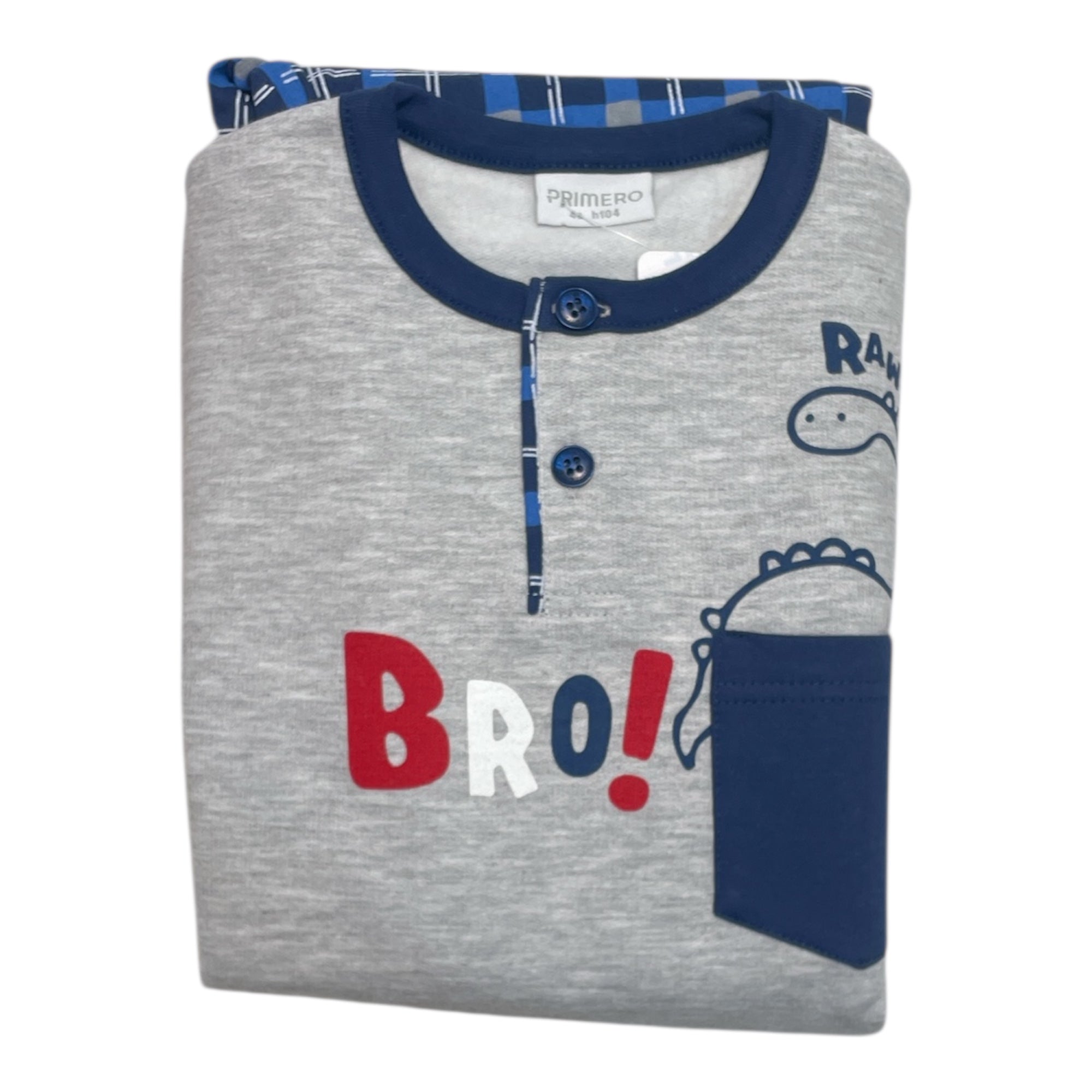 Pigiama Bimbo in Cotone Felpato Serafino Primero Art.I14246 - Boutique dell'Intimo e del Neonato