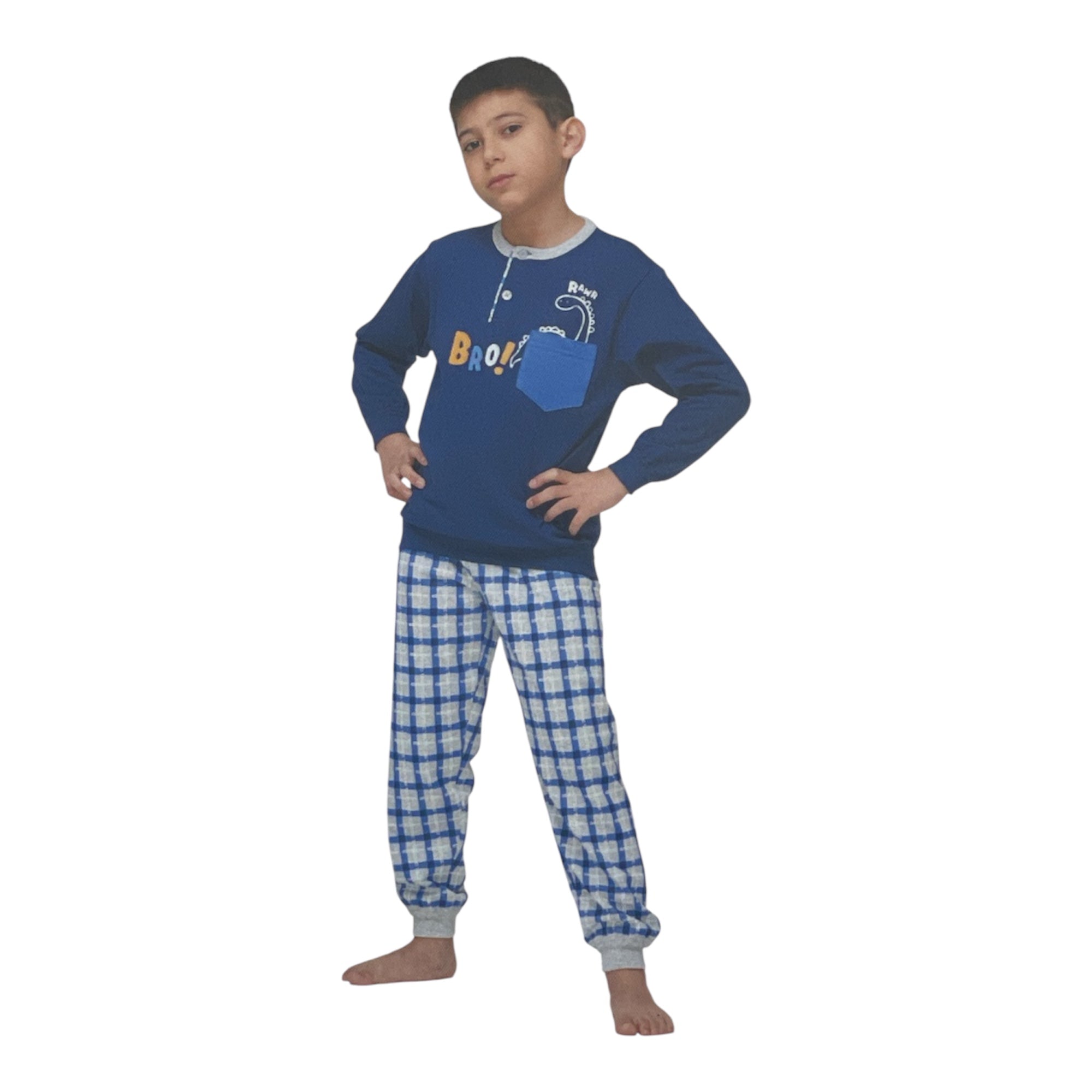 Pigiama Bimbo in Cotone Felpato Serafino Primero Art.I14246 - Boutique dell'Intimo e del Neonato