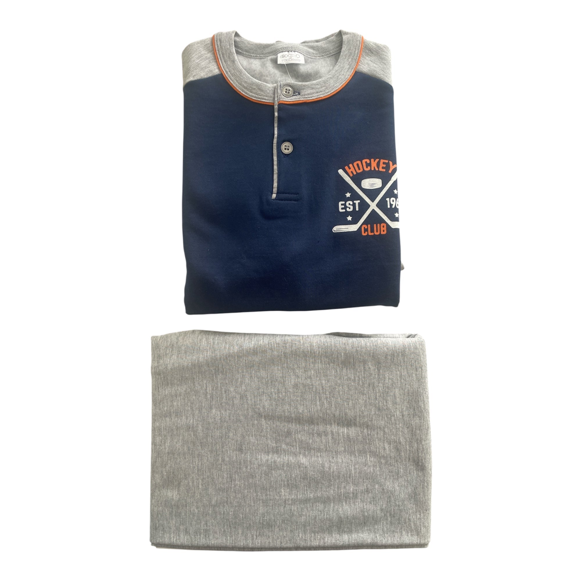 Pigiama Bimbo Lungo in Cotone Felpato Serafino SognoSondesto Art.ISG24523 - Boutique dell'Intimo e del Neonato