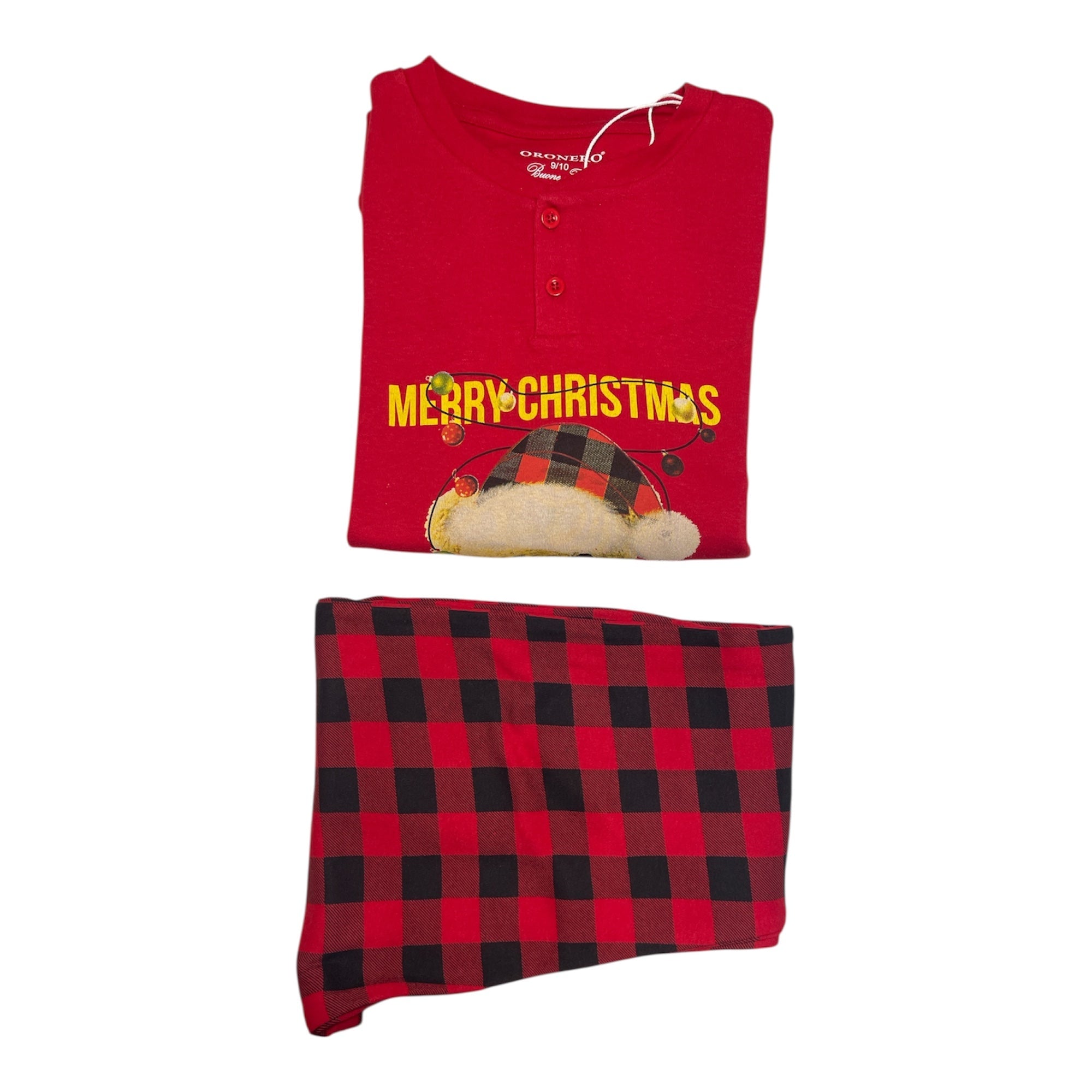 Pigiama Bimbo Lungo Natalizio in Caldo Cotone Oronero Art.OUNB05 - Boutique dell'Intimo e del Neonato