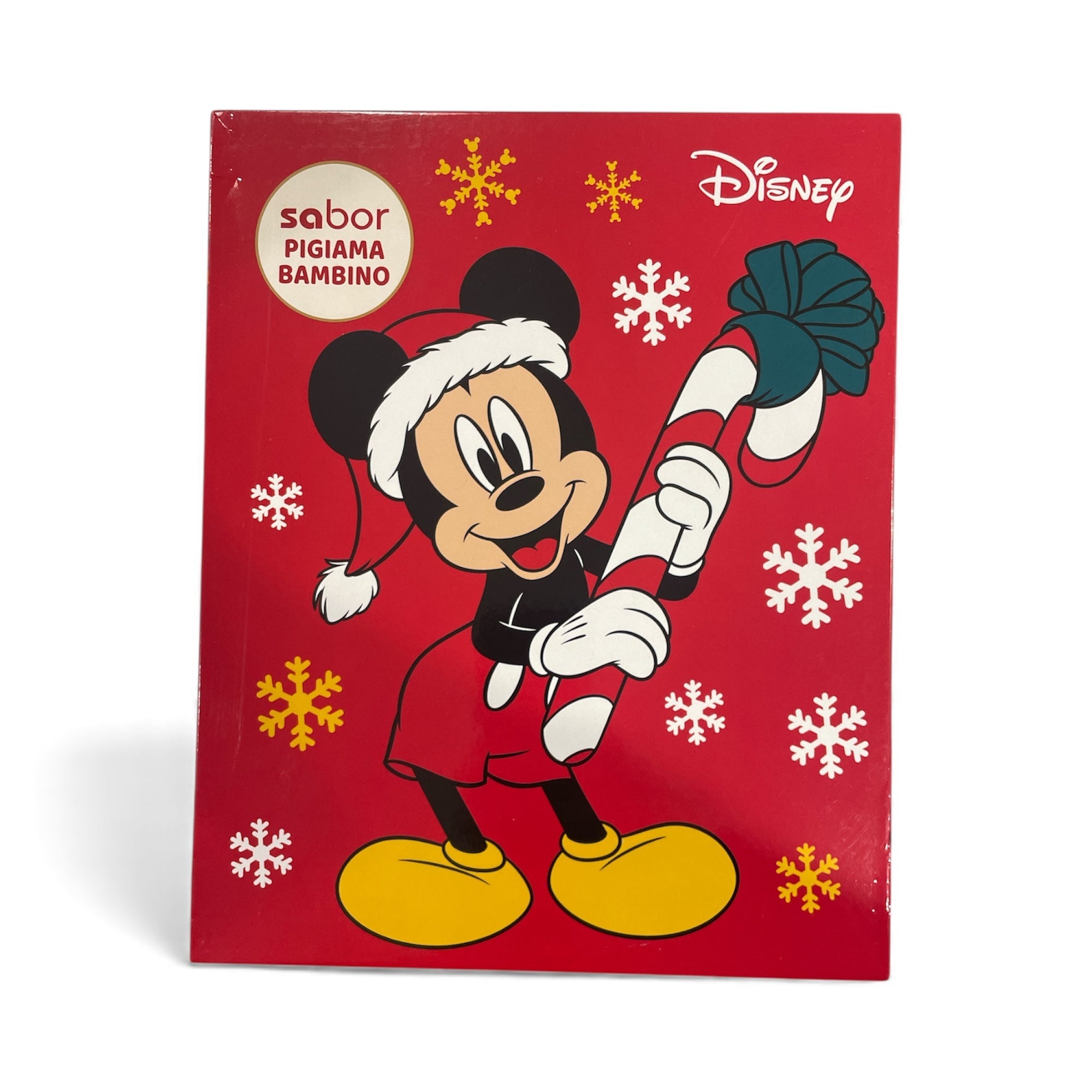 Pigiama Bimbo Lungo Natalizio in Caldo Cotone Serafino Sabor TOPOLINO Art.DYK2682 - Boutique dell'Intimo e del Neonato