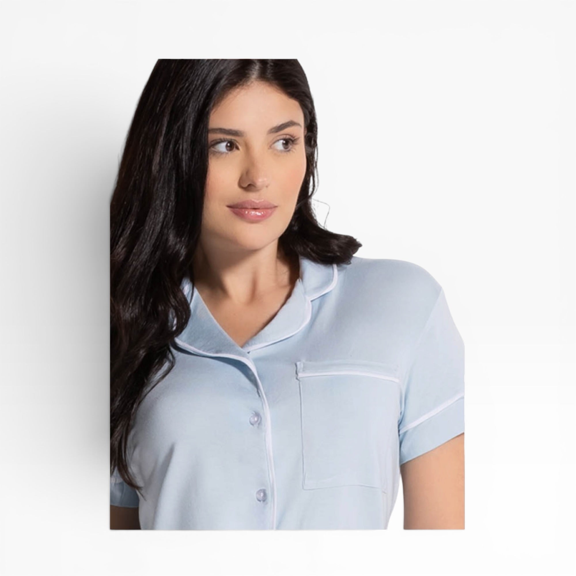 Pigiama Donna Corto Modal Pantaloncino e Camicia Love and Bra Art.105798 - Boutique dell'Intimo e del Neonato