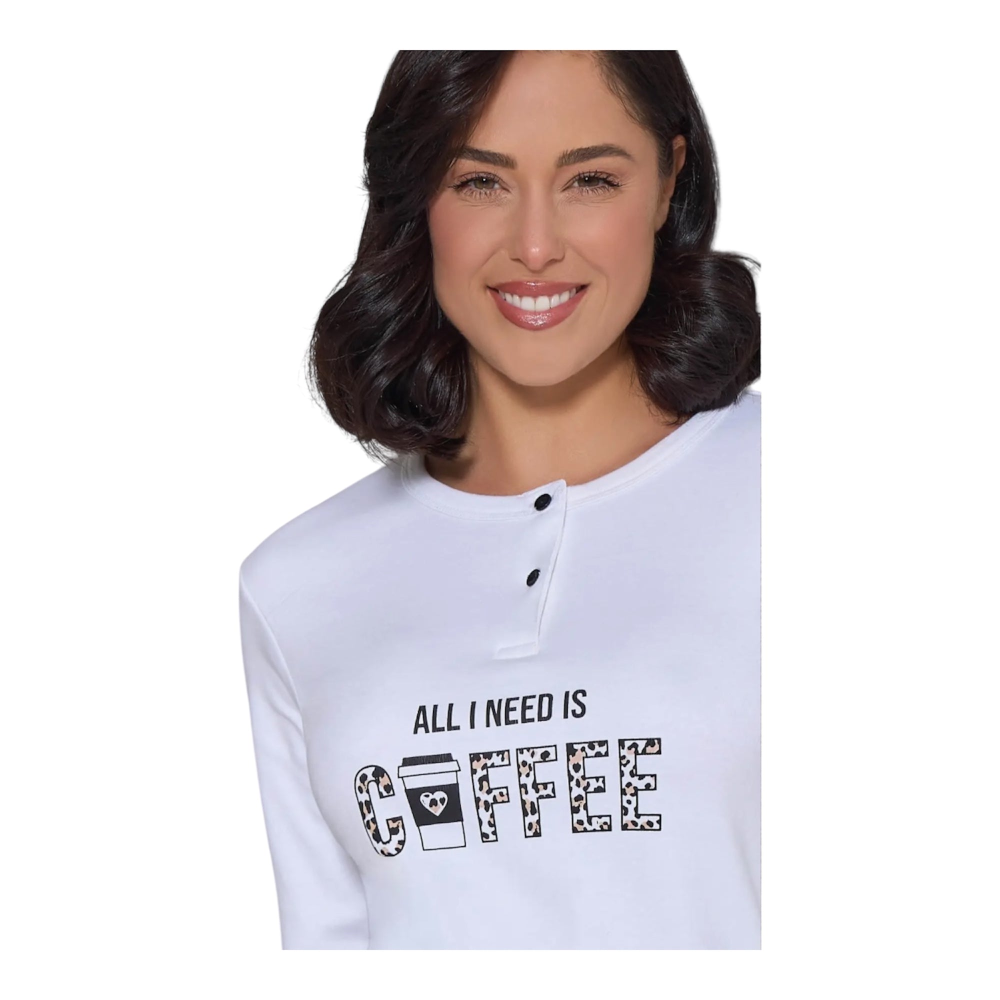 Pigiama Donna in Cotone Interlock Serafino Love and Bra Art.95399 - Boutique dell'Intimo e del Neonato