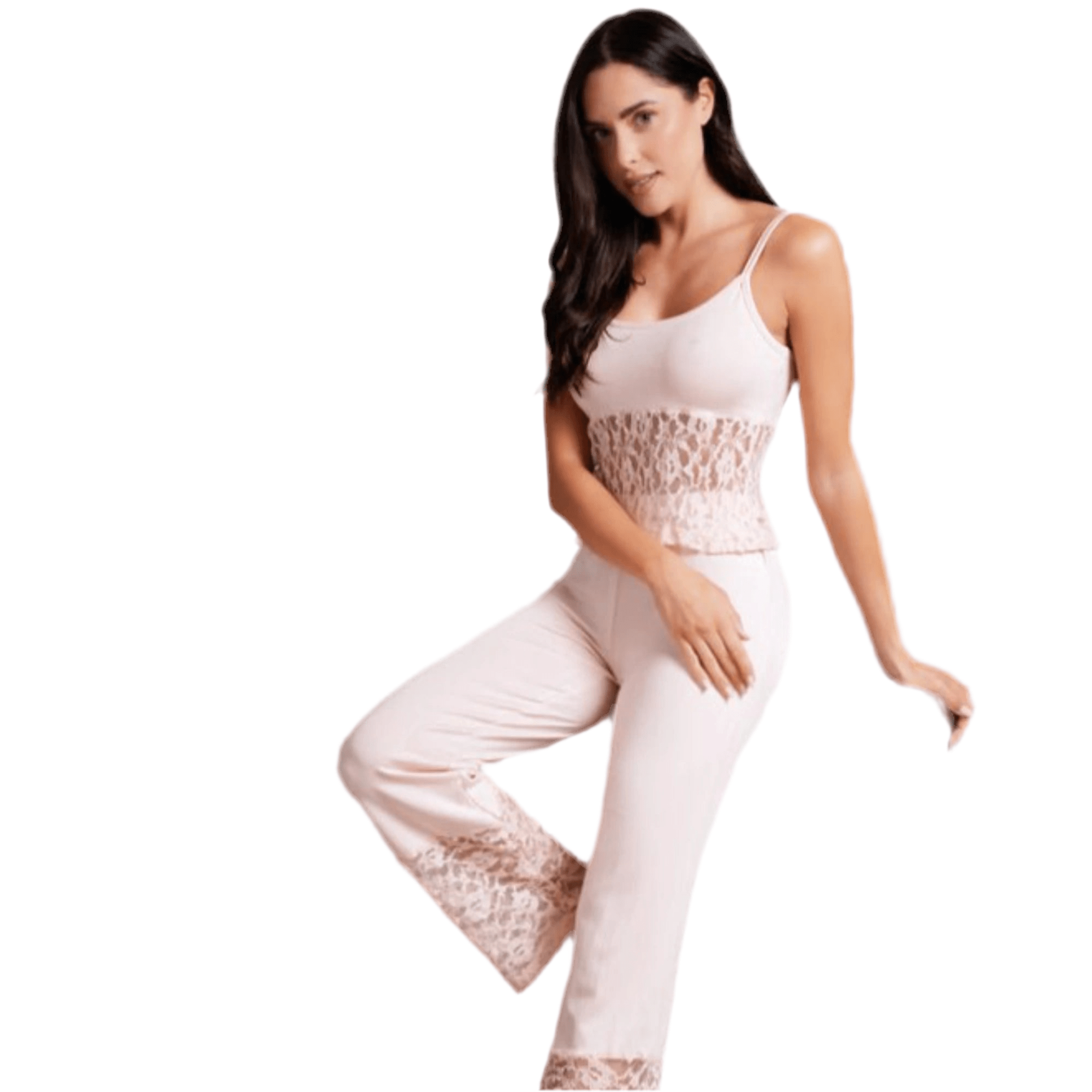 Pigiama Donna Loungwear in Cotone Modal e Pizzo Love and Bra Art.90099 - Boutique dell'Intimo e del Neonato