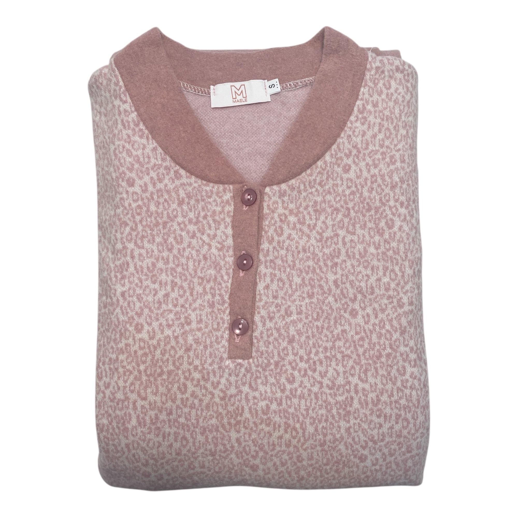 Pigiama Donna Lungo Cotone Punto Milano Serafino Maele Art.AI6062 - Boutique dell'Intimo e del Neonato