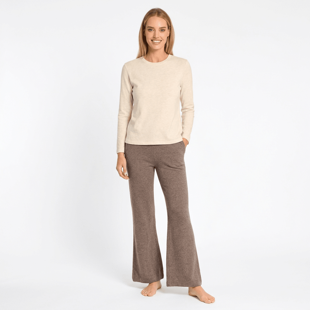 Pigiama Donna Lungo in Caldo Cotone Girocollo Jadea Art.5276 - Boutique dell'Intimo e del Neonato