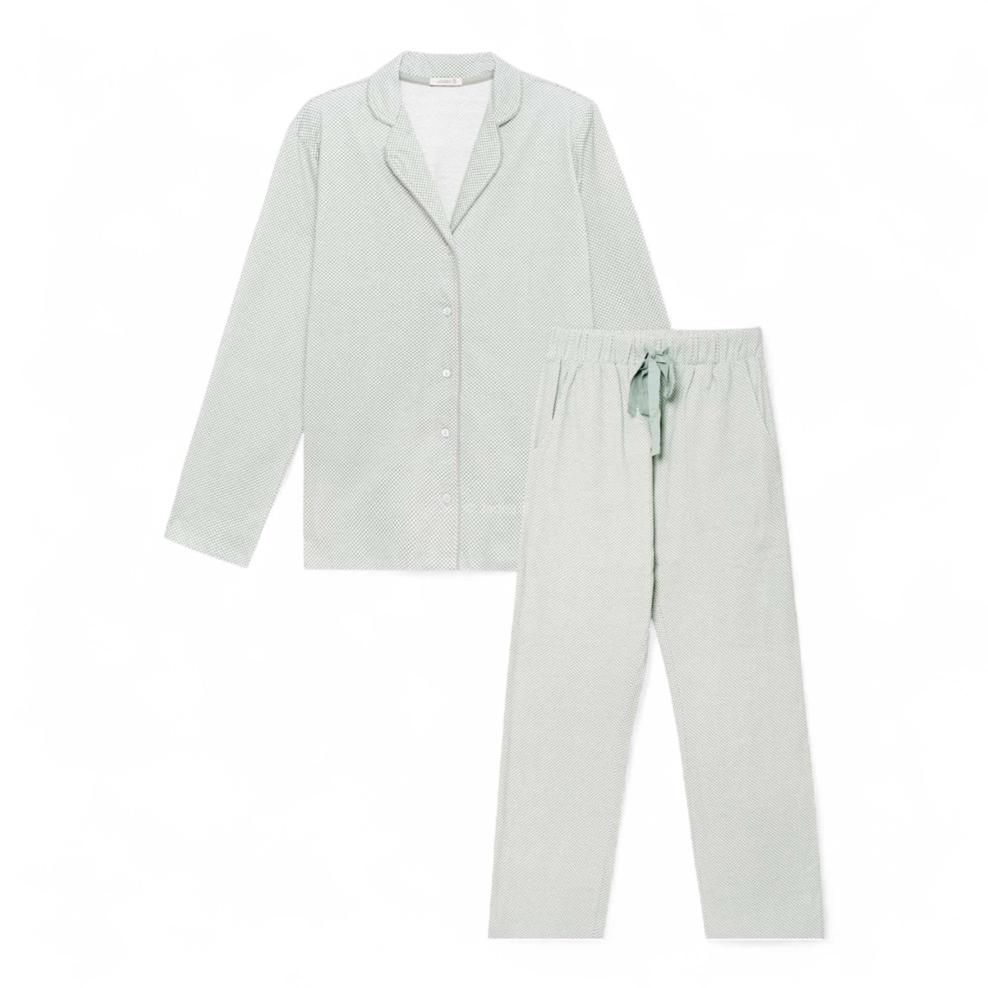 Pigiama Donna Lungo in Cotone Interlock Aperto Davanti Jadea Art.5230 - Boutique dell'Intimo e del Neonato