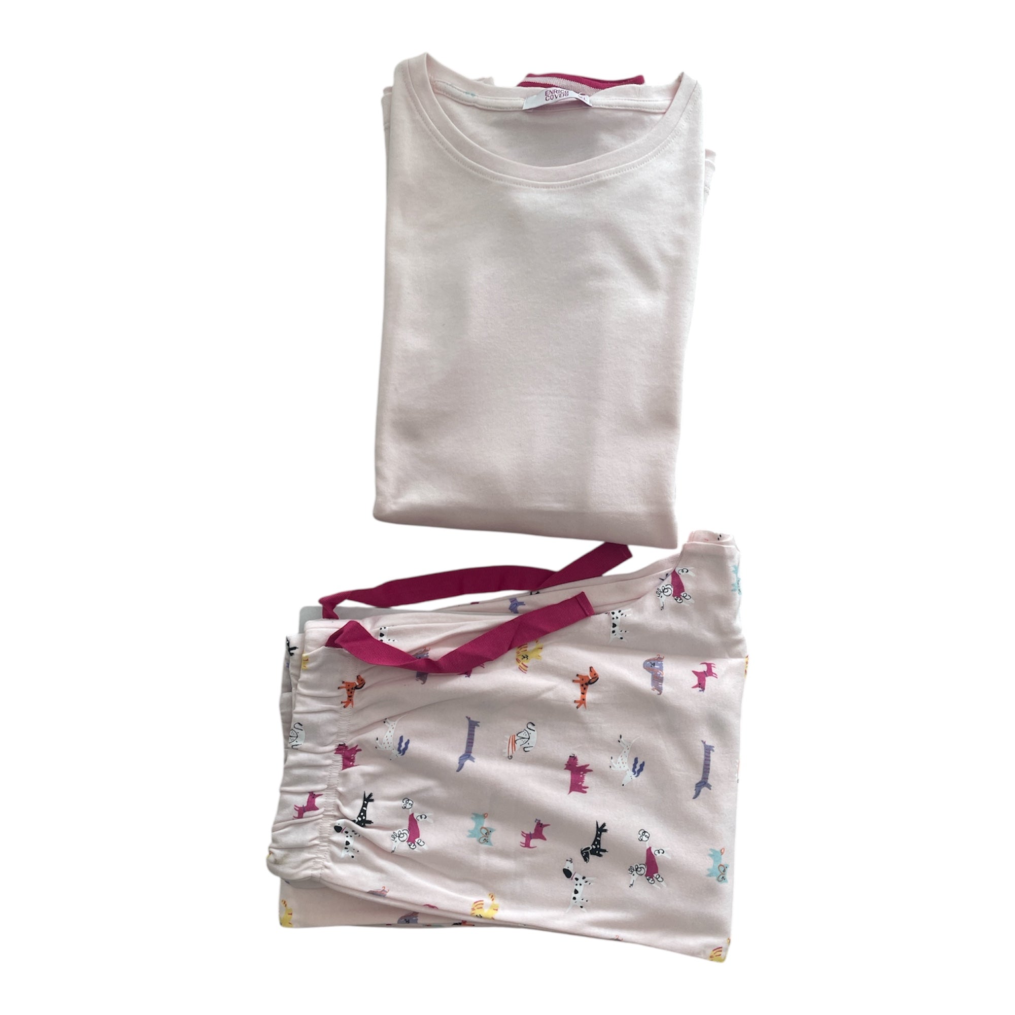 Pigiama Donna Lungo in Cotone Interlock Girocollo Enrico Coveri Art.EP6216 - Boutique dell'Intimo e del Neonato