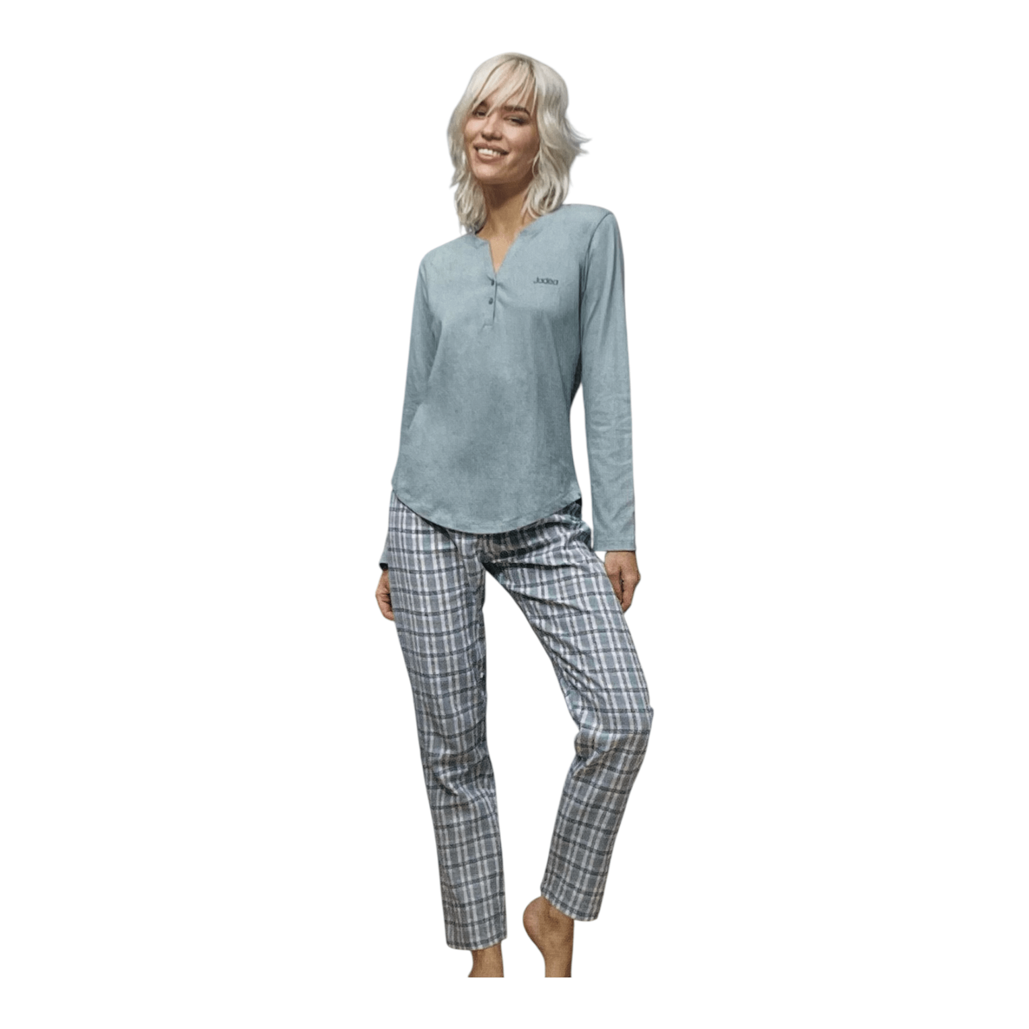 Pigiama Donna Lungo in Cotone Interlock Serafino Jadea Art.5251 - Boutique dell'Intimo e del Neonato