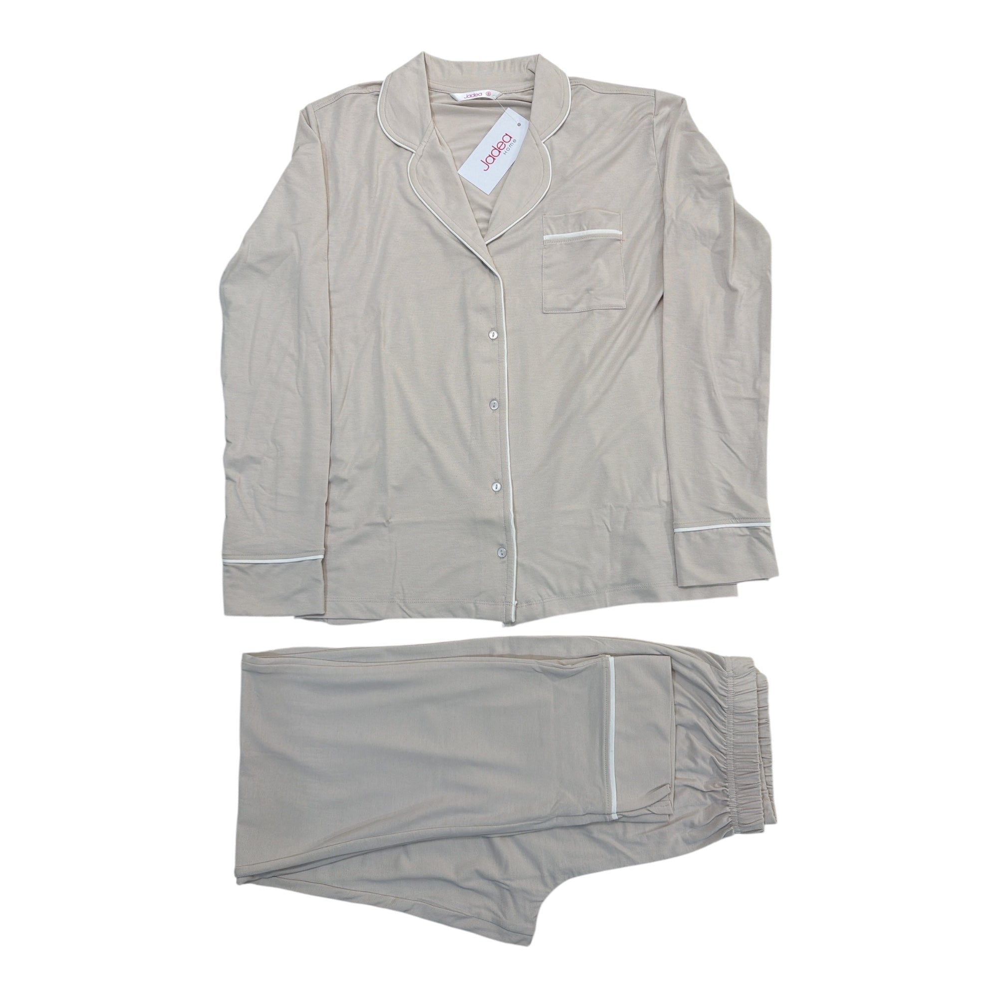 Pigiama Donna Lungo in Cotone Modal Jersey Aperto Davanti Jadea Art.3282 - Boutique dell'Intimo e del Neonato