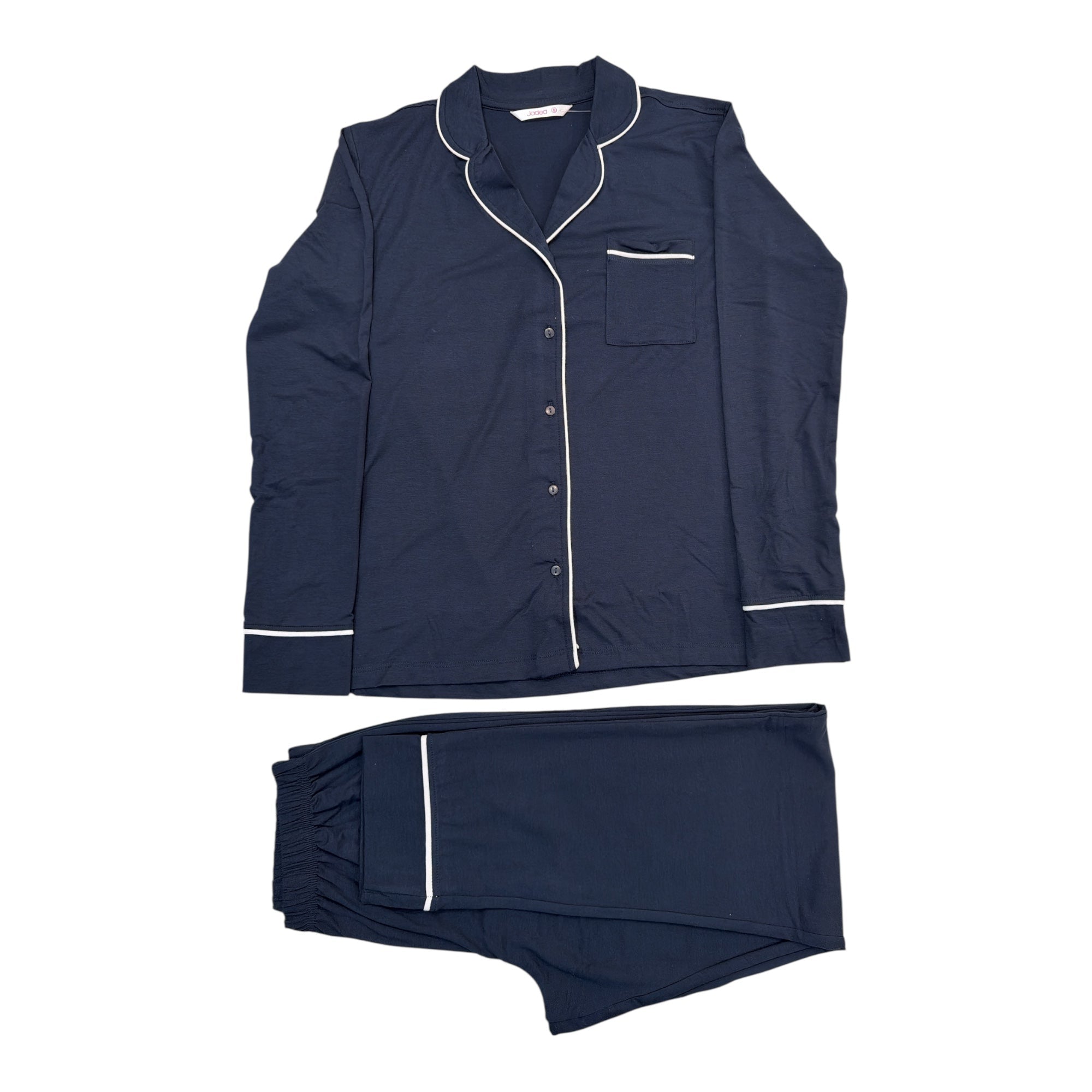 Pigiama Donna Lungo in Cotone Modal Jersey Aperto Davanti Jadea Art.3282 - Boutique dell'Intimo e del Neonato