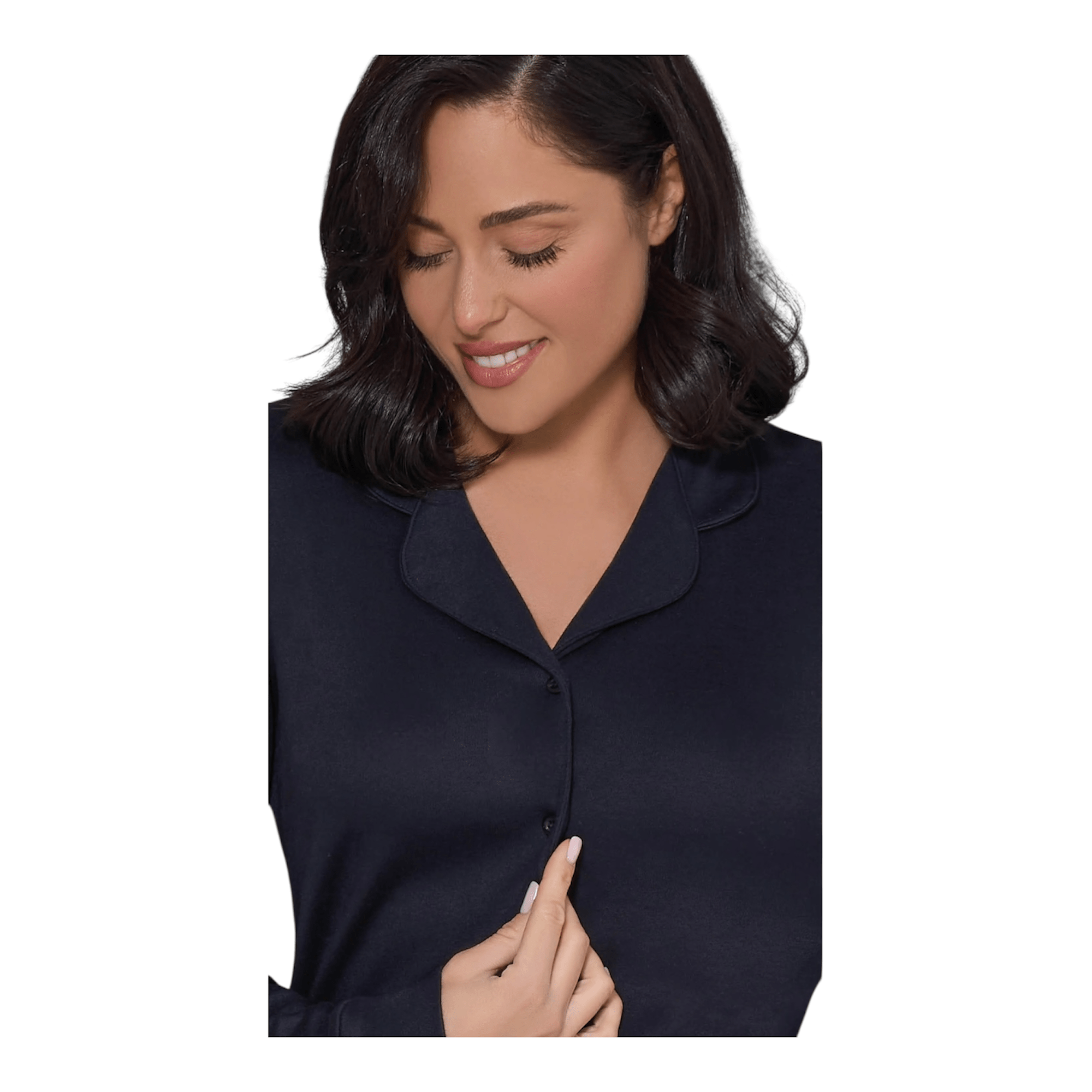 Pigiama Donna Lungo Modal Aperto Davanti e Pizzo Love and Bra Art.100199 - Boutique dell'Intimo e del Neonato