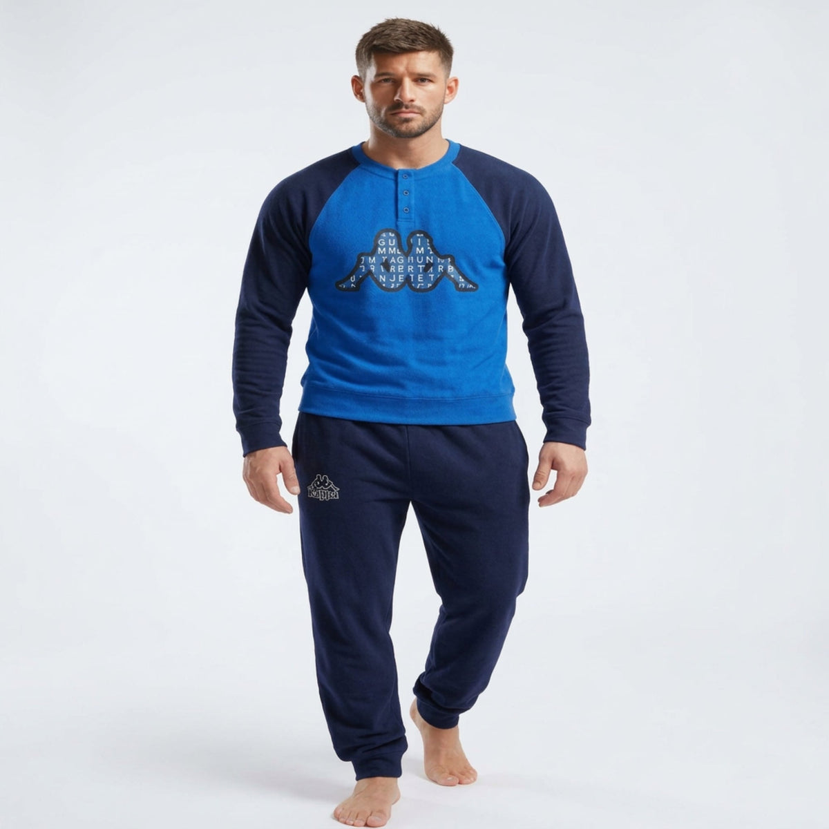 Pigiama Lungo Ragazzo in Caldo Cotone Serafino Kappa Art.KMW26546-Y - Boutique dell'Intimo e del Neonato