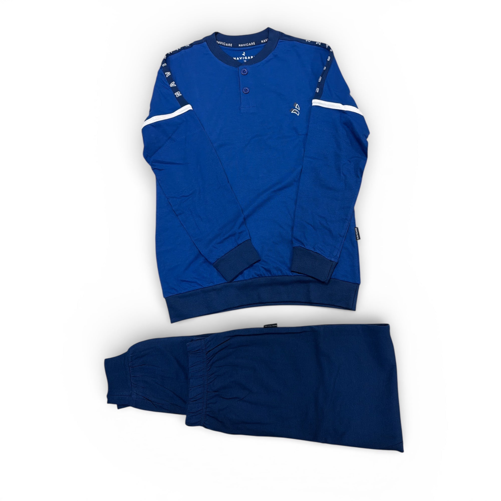 Pigiama Lungo Ragazzo in Cotone Jersey Serafino Navigare Art.141960J - Boutique dell'Intimo e del Neonato