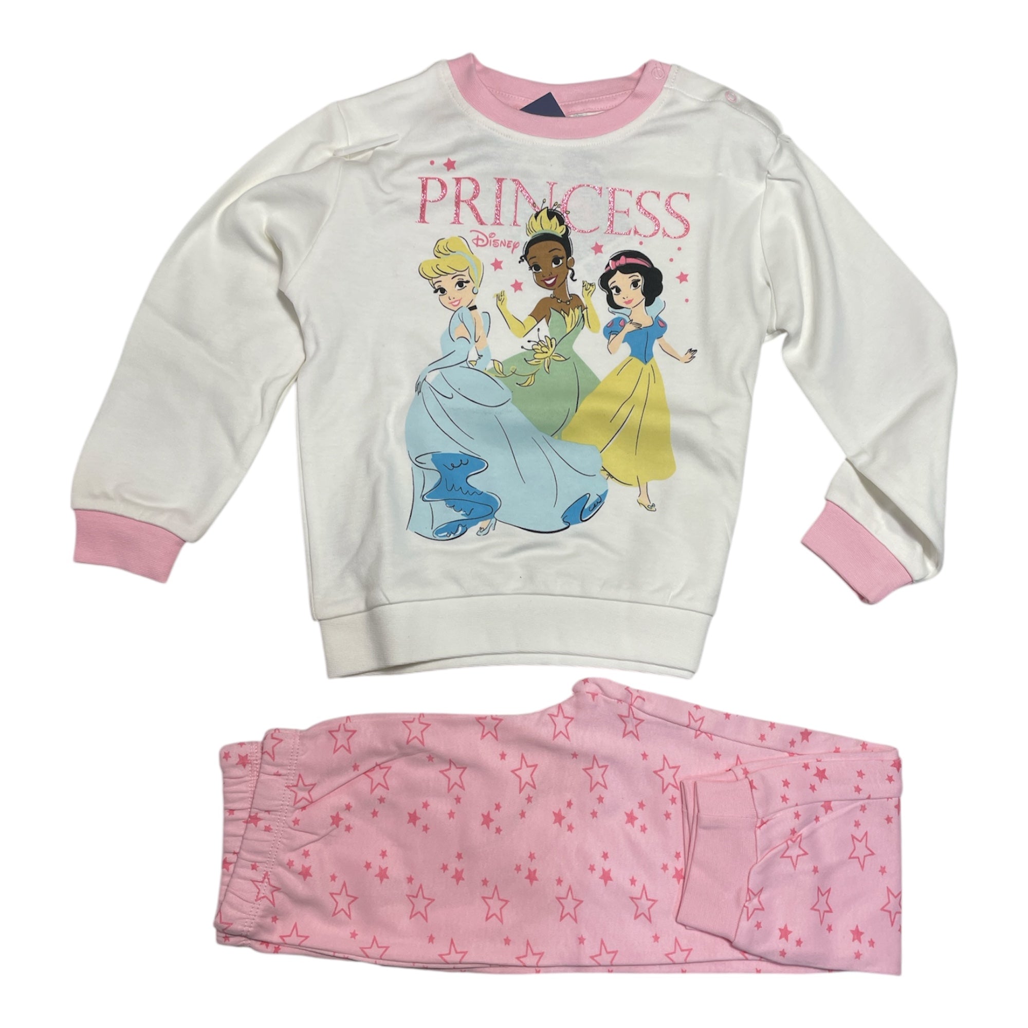 Pigiama Neonata in Cotone Interlock Spalla Aperta Sabor Disney PRINCIPESSE Art.DY32A1438 - Boutique dell'Intimo e del Neonato