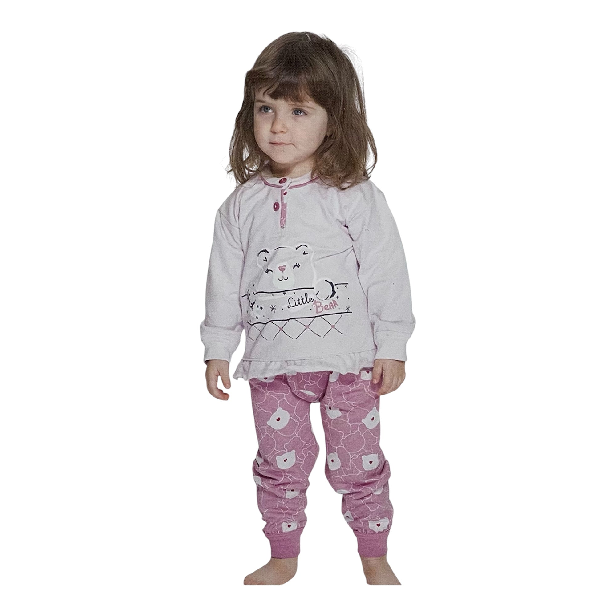 Pigiama Neonata Lungo in Cotone Felpato Serafino Gary Art.Q10022 - Boutique dell'Intimo e del Neonato