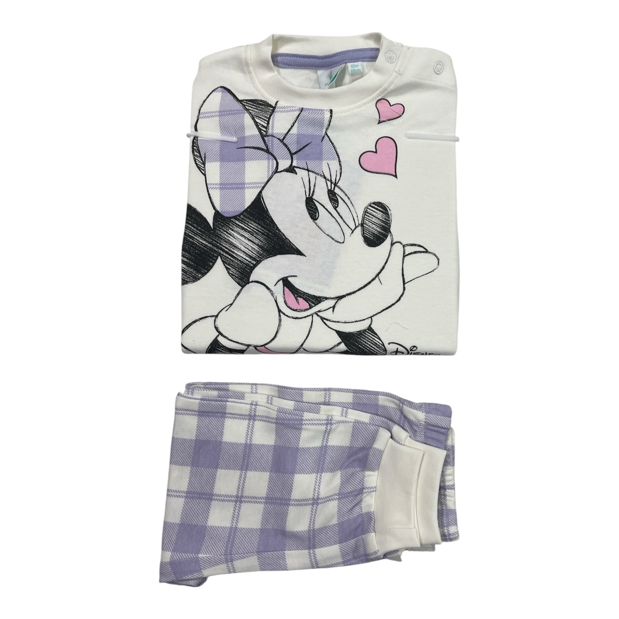 Pigiama Neonata Lungo in Cotone Interlock Spalla Aperta Sabor Disney MINNIE Art.DY32P3440 - Boutique dell'Intimo e del Neonato
