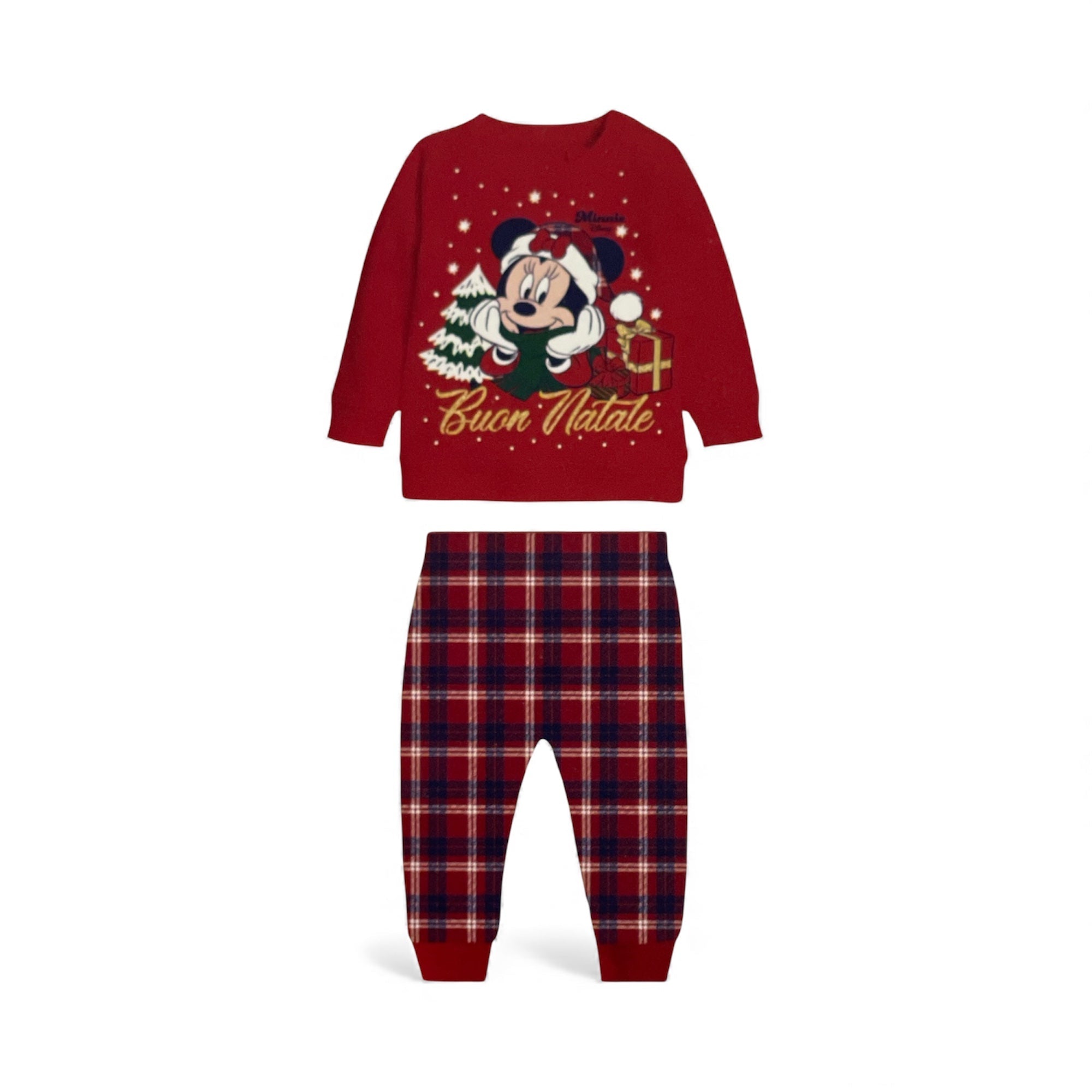 Pigiama Neonata Lungo Natalizio in Cotone Interlock Apertura Davanti Sabor MINNIE Art.DY32K6964 - Boutique dell'Intimo e del Neonato