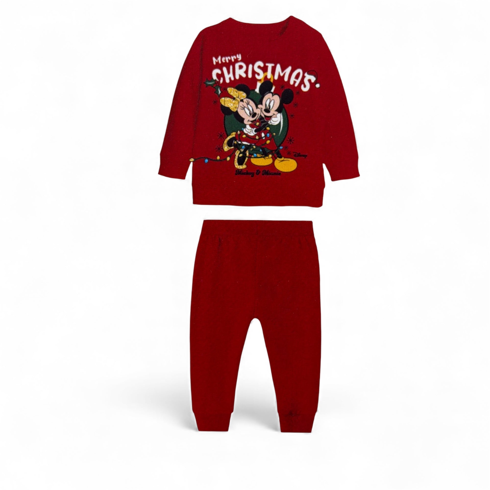 Pigiama Neonata Lungo Natalizio in Cotone Interlock Apertura Davanti Sabor MINNIE Art.DY32K6965 - Boutique dell'Intimo e del Neonato