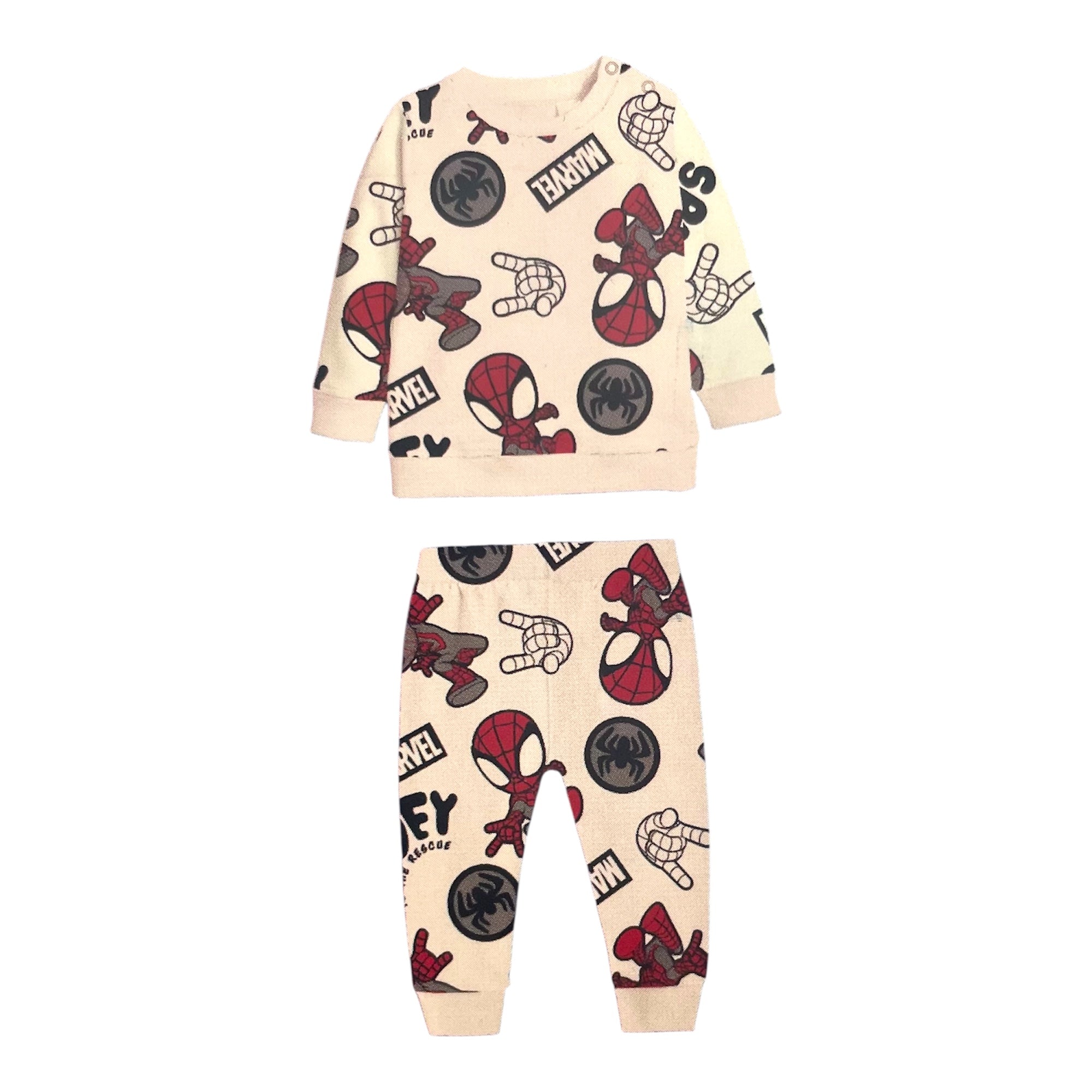 Pigiama Neonato Lungo Cotone Interlock Spalla Aperta Sabor Marvel SPIDERMAN Art.MV32A8259 -Boutique dell'Intimo e del Neonato