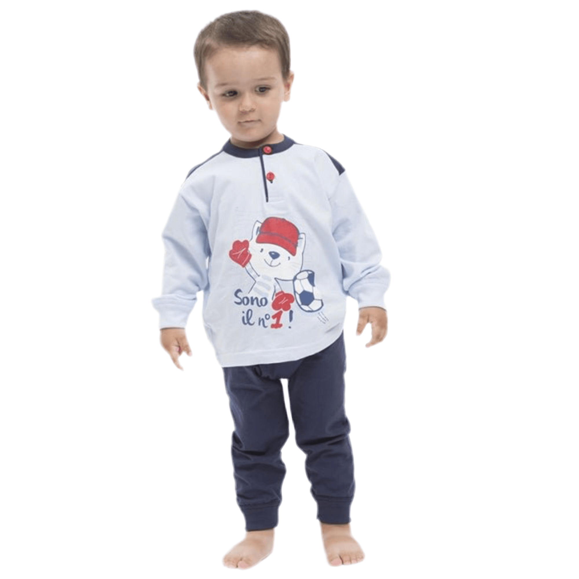 Pigiama Neonato Lungo in Cotone Jersey Gary Art.P10014 - Boutique dell'Intimo e del Neonato