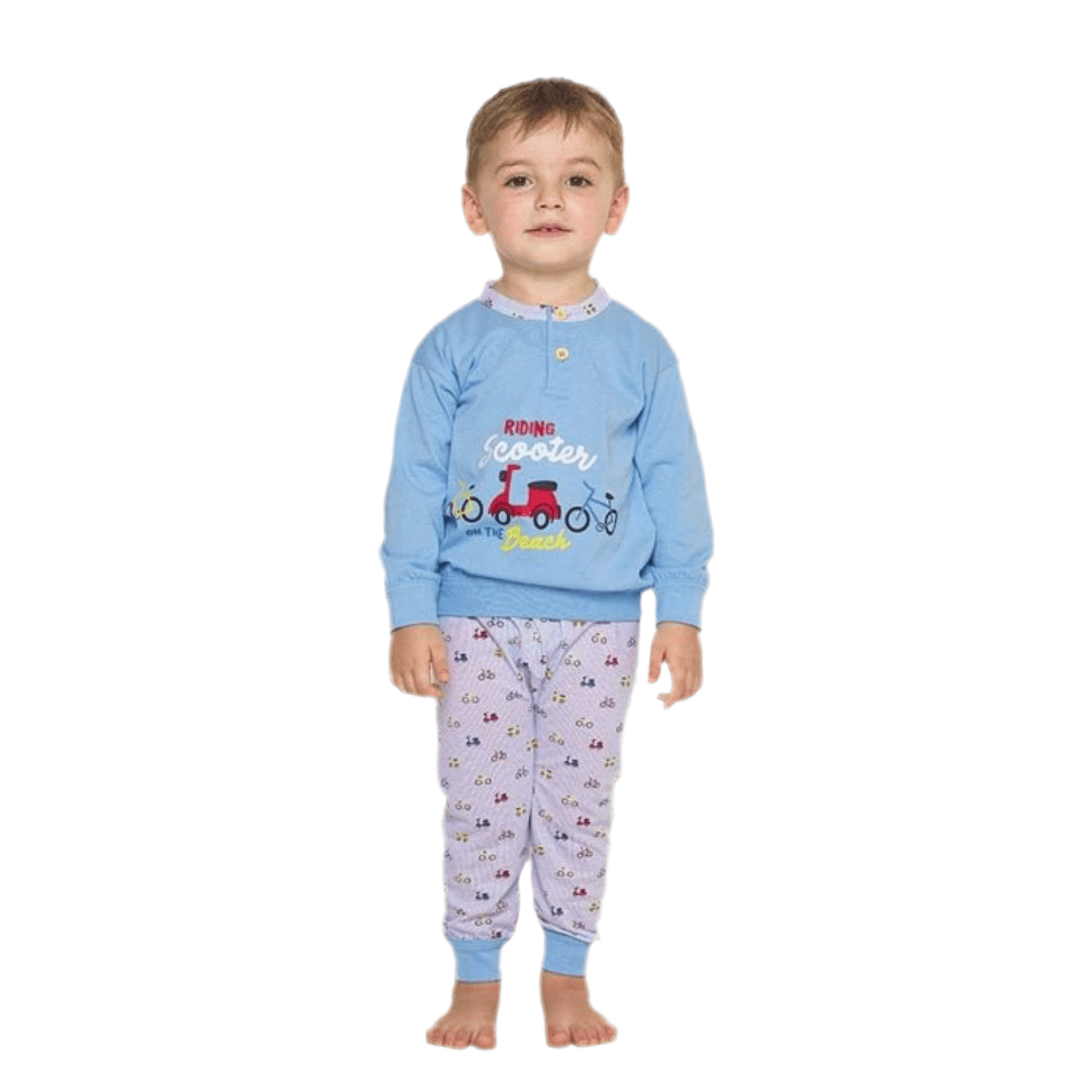 Pigiama Neonato Lungo in Cotone Jersey Gary Art.U10010 - Boutique dell'Intimo e del Neonato