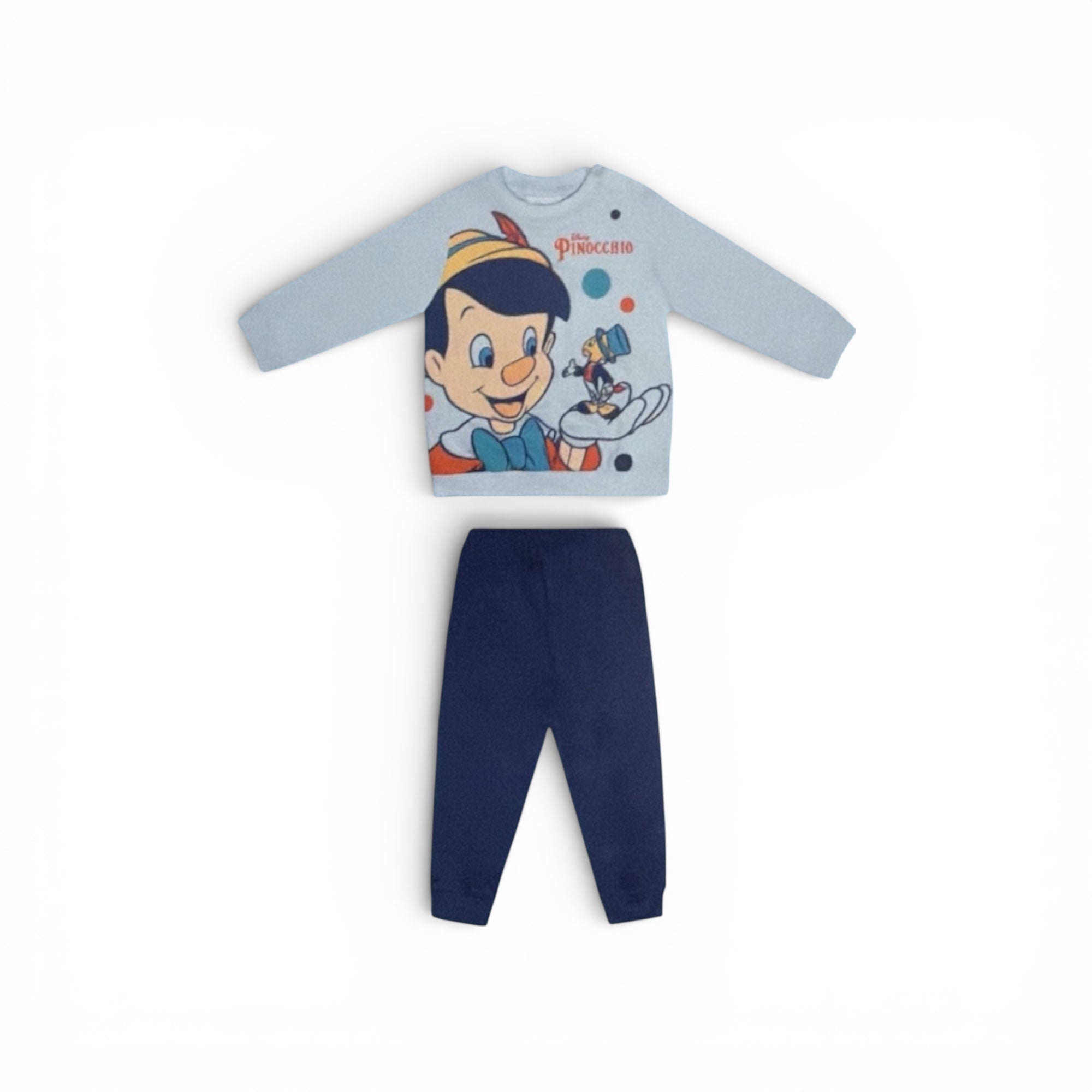 Pigiama Neonato Lungo in Cotone Jersey Spalla Aperta Sabor PINOCCHIO Art.DY32B2385 - Boutique dell'Intimo e del Neonato