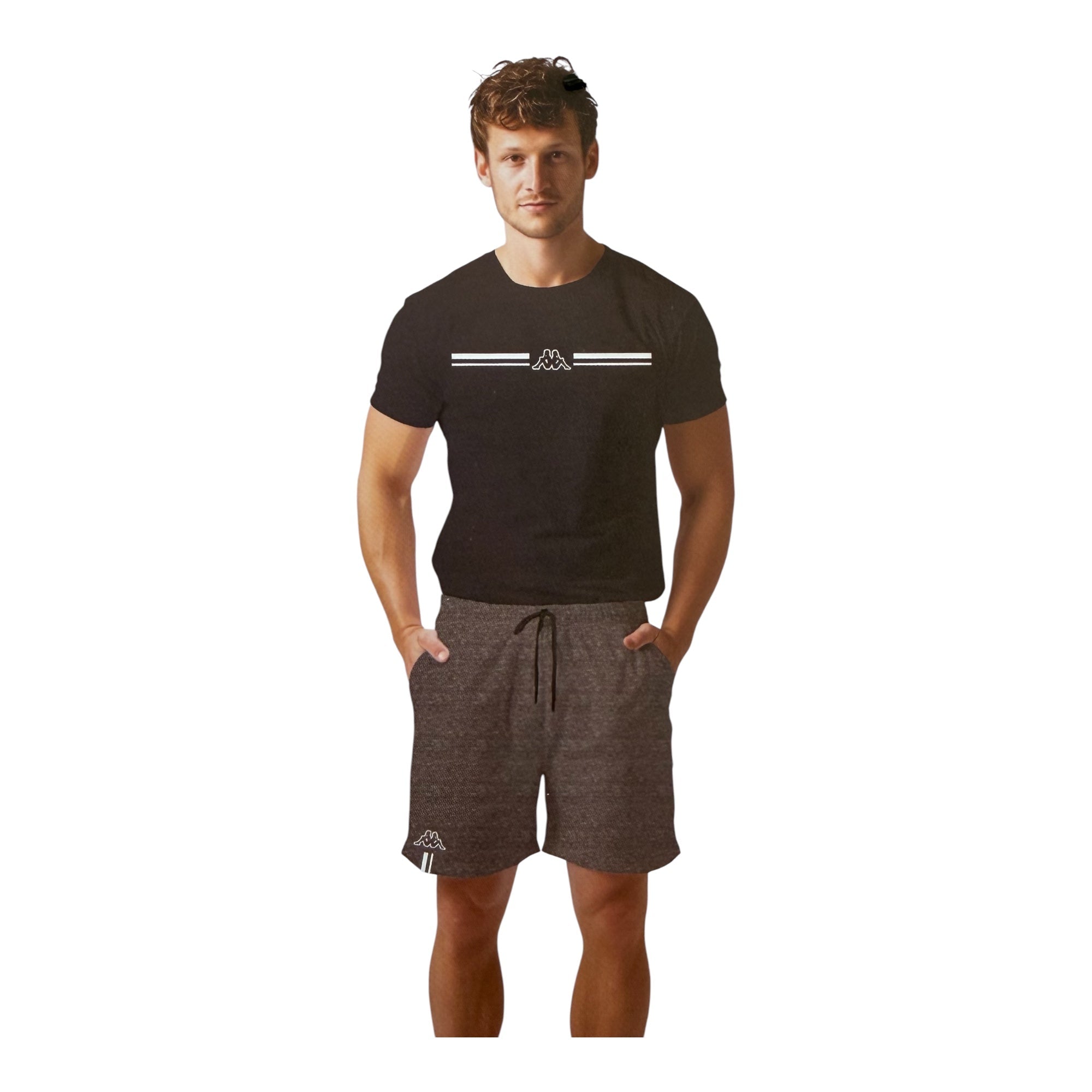 Pigiama Uomo Corto con Tasche in Cotone Jersey Girocollo Kappa Art.KMS26130 - Boutique dell'Intimo e del Neonato