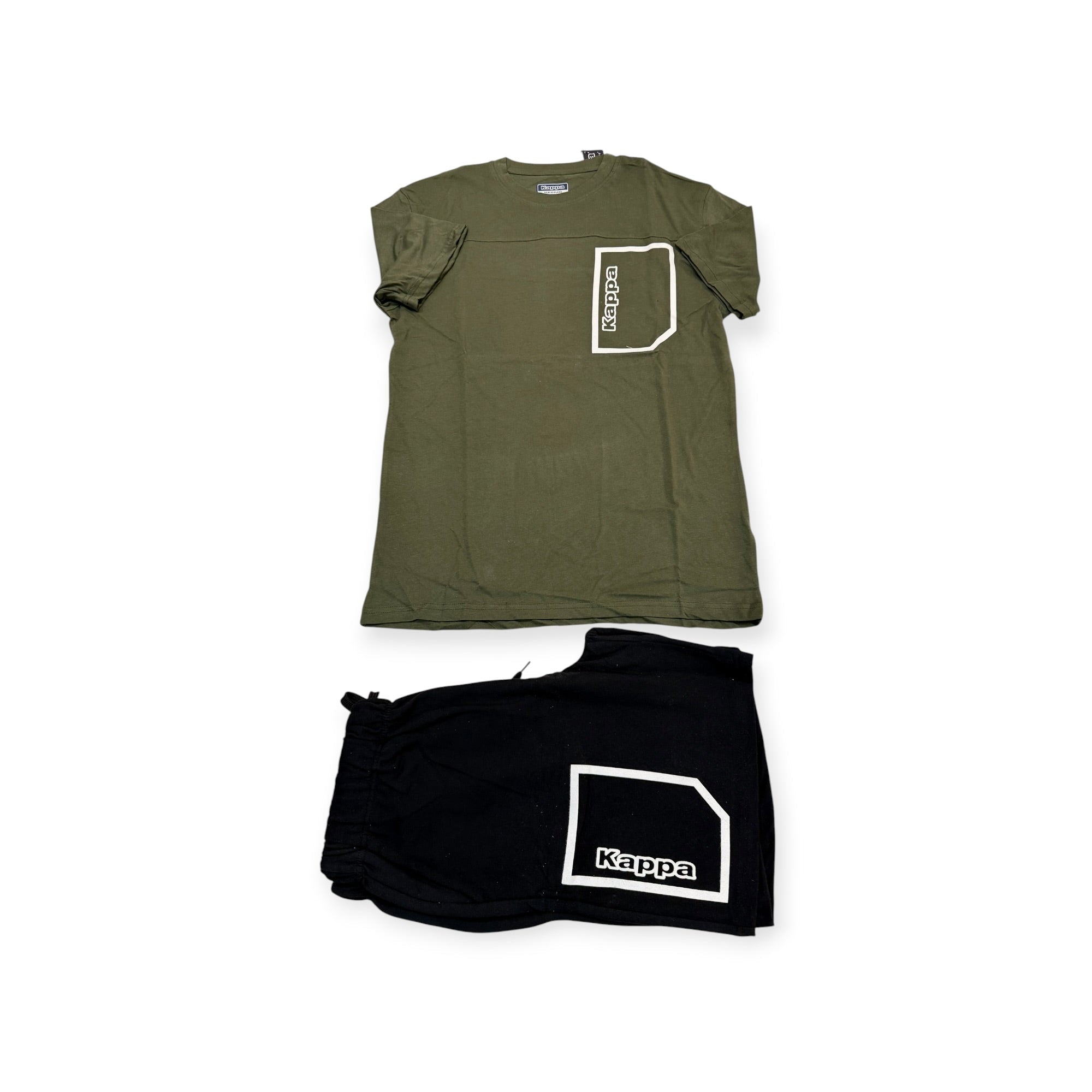 Pigiama Uomo Corto con Tasche in Cotone Jersey Girocollo Kappa Art.KMS26161 - Boutique dell'Intimo e del Neonato