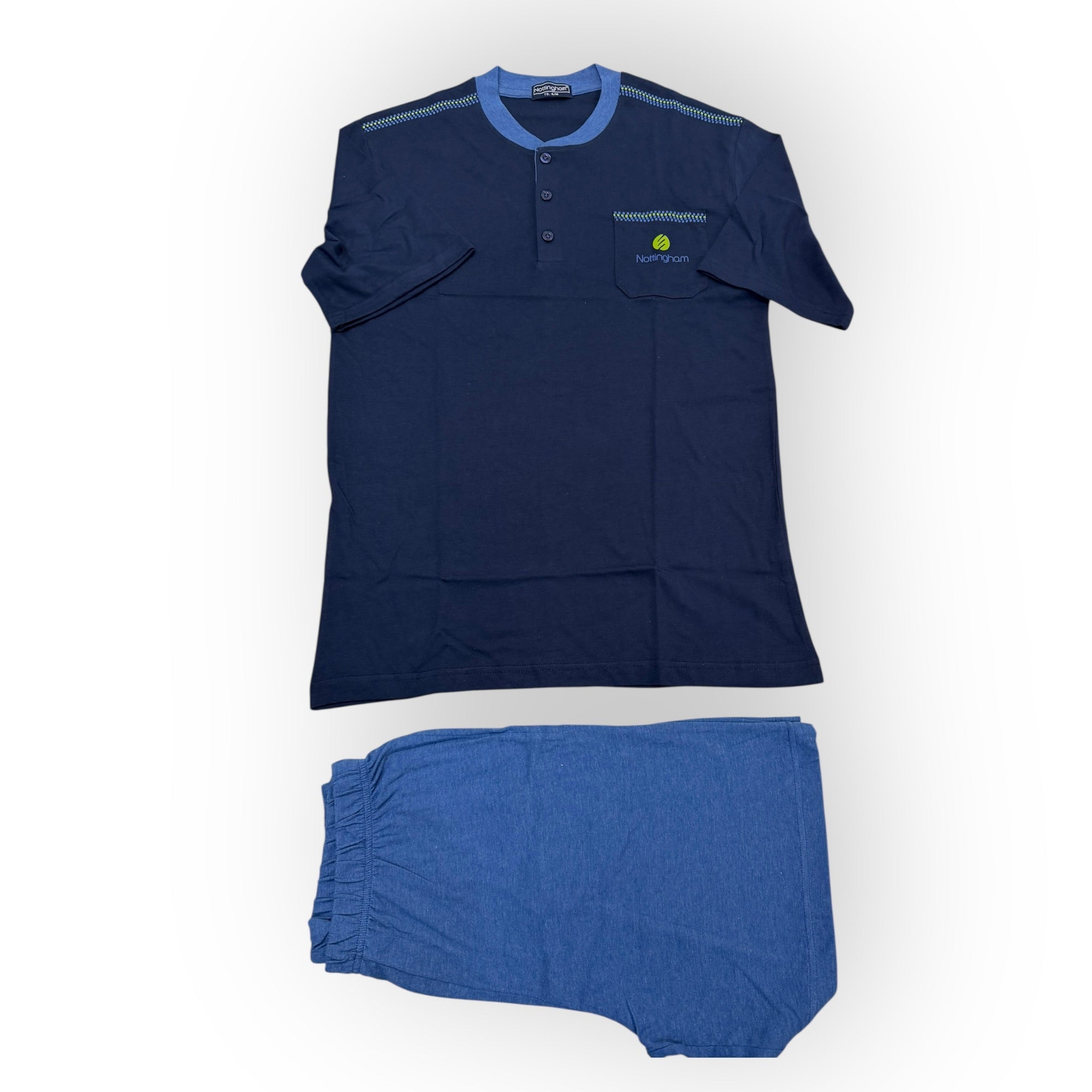 Pigiama Uomo Corto in Cotone Jersey Serafino Nottingham Art.NPA781 - AS2 - Boutique dell'Intimo e del Neonato