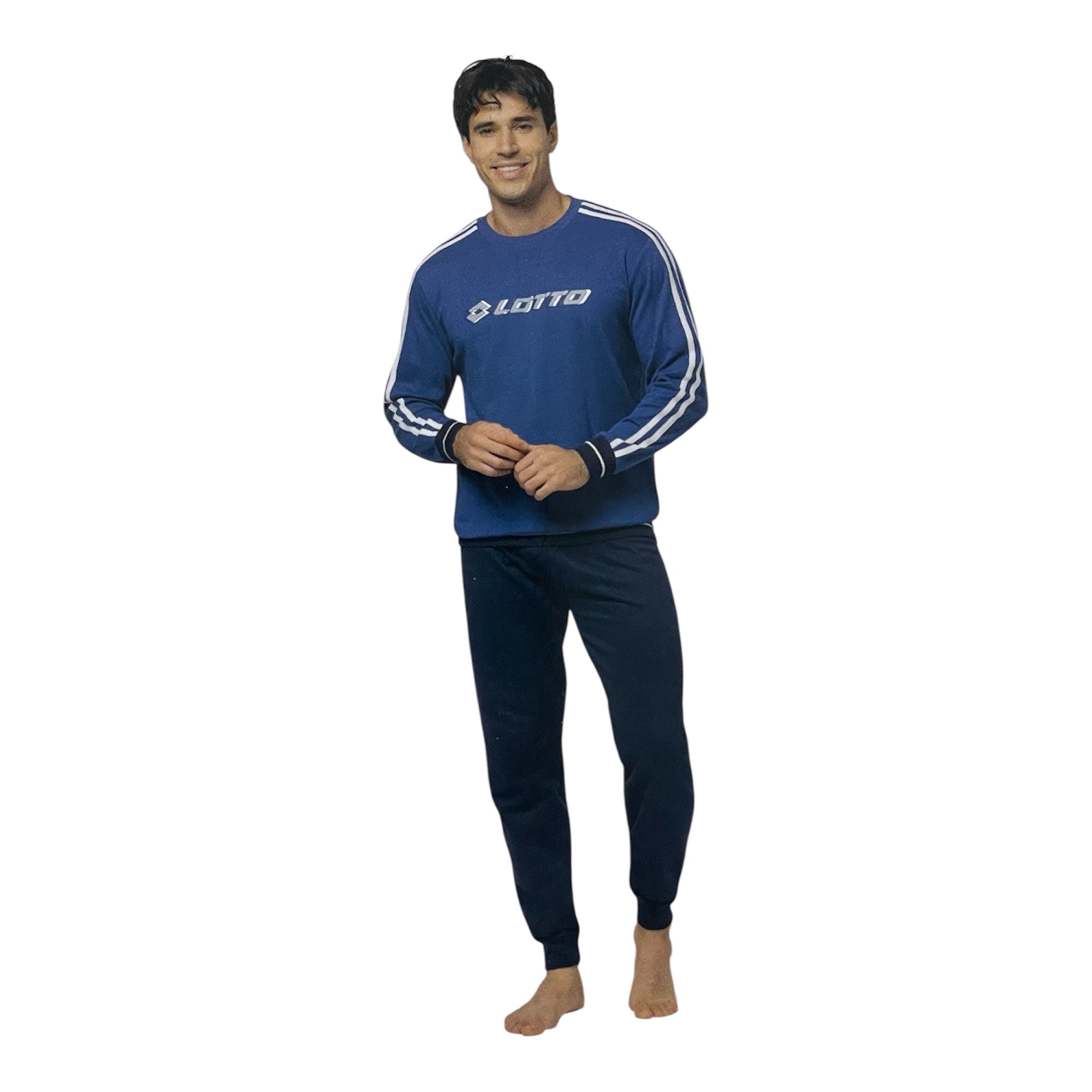 Pigiama Uomo Lungo in Cotone Interlock Lotto Art.LP2134 - Boutique dell'Intimo e del Neonato