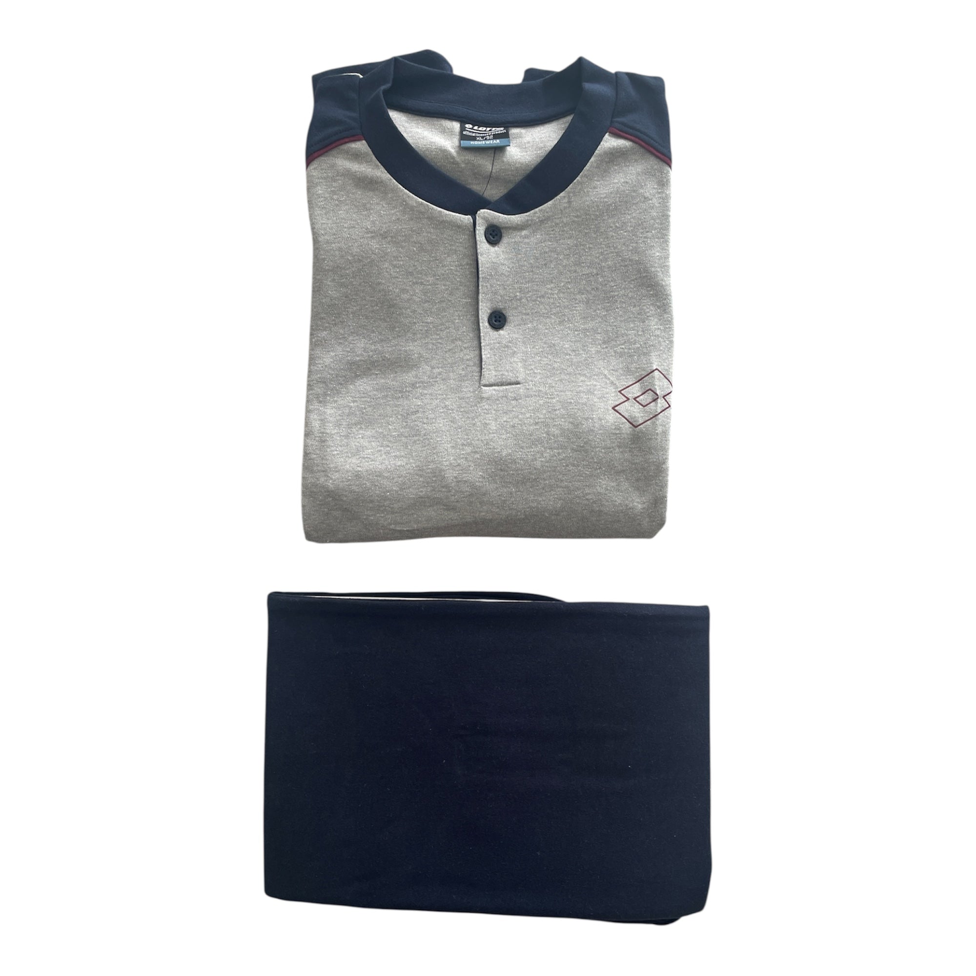 Pigiama Uomo Lungo in Cotone Interlock Serafino Lotto Art.LP2087 - Boutique dell'Intimo e del Neonato