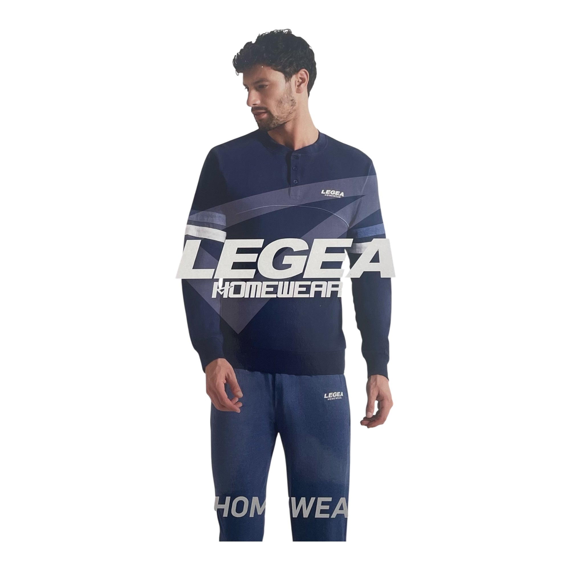 Pigiama Uomo Lungo in Cotone Jersey Legea Art.PG49642 - ASS2 - Boutique dell'Intimo e del Neonato