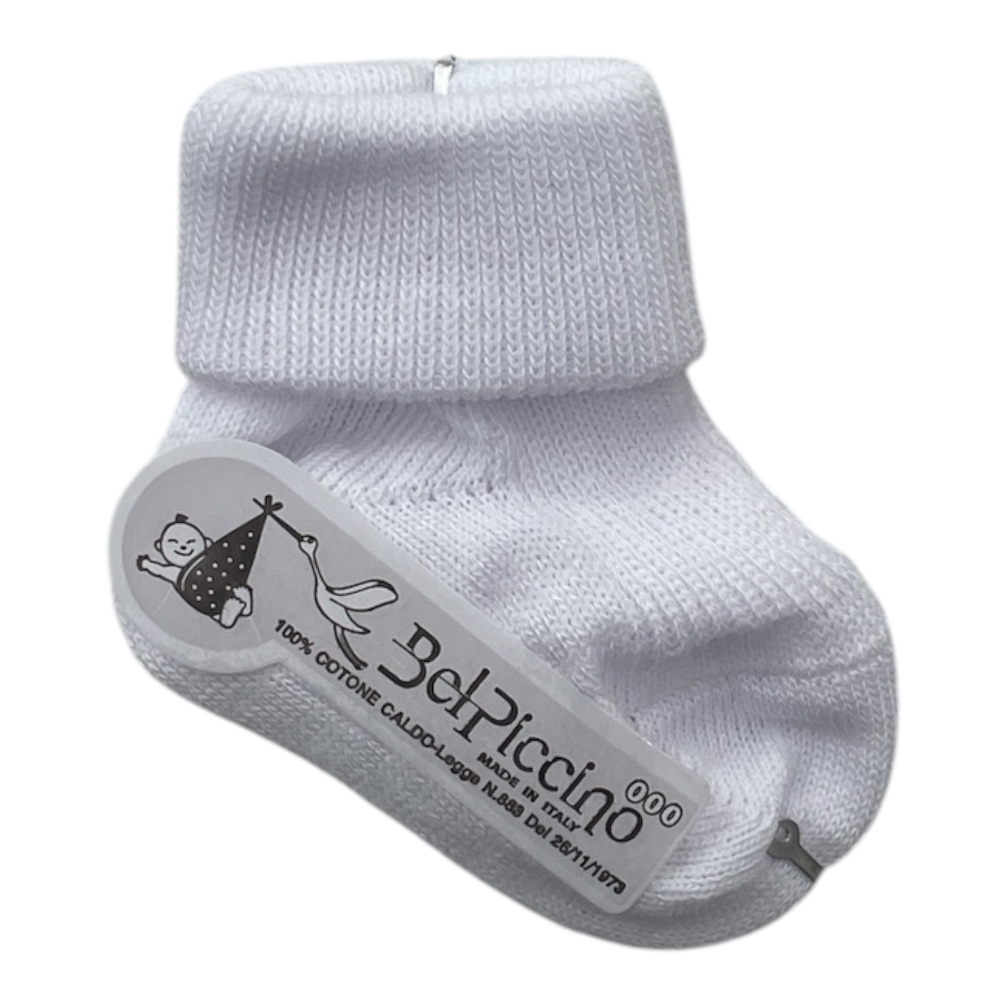 Prima Calza Neonato in Caldo Cotone Bel Piccino Art.4300T - Boutique dell'Intimo e del Neonato