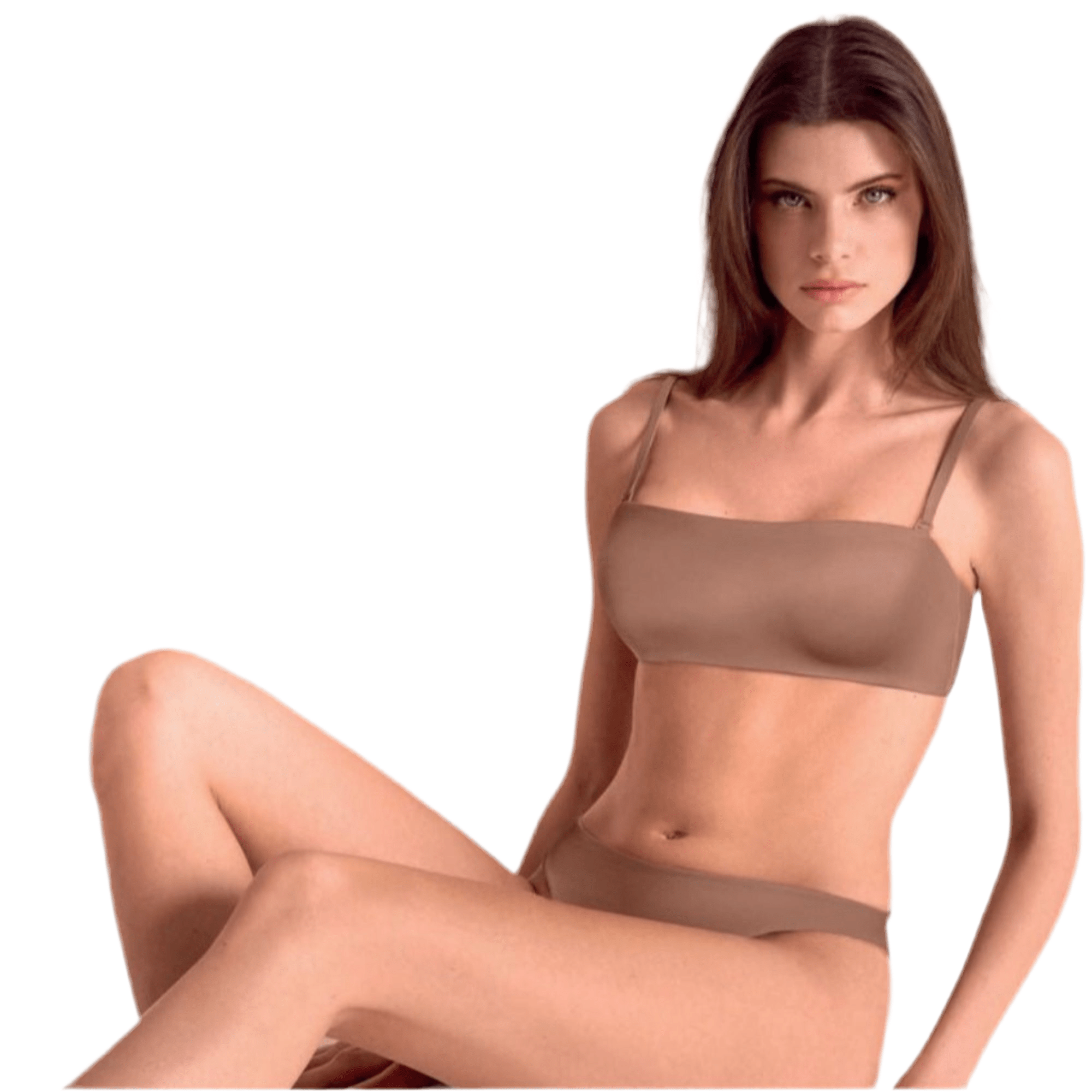 Reggiseno a Fascia Esternabile Senza Ferretto Lormar Ultrashine Art. FEEL 01434 - Boutique dell'Intimo e del Neonato