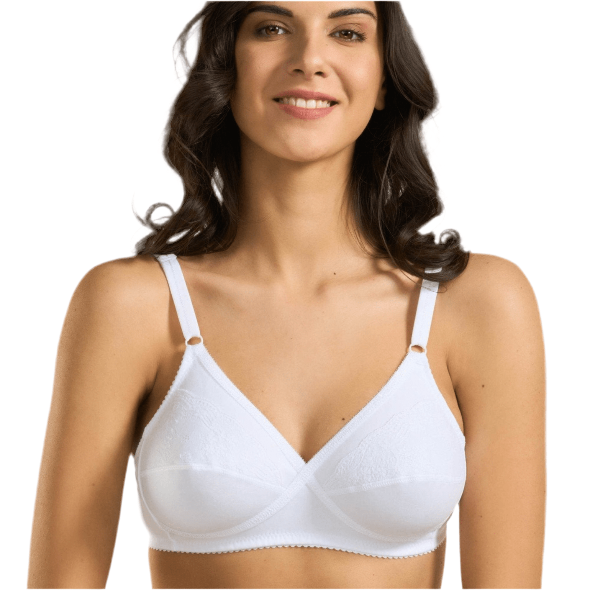 Reggiseno Coppa Morbida in Cotone con Pizzo Spiman Art.338 - Boutique dell'Intimo e del Neonato