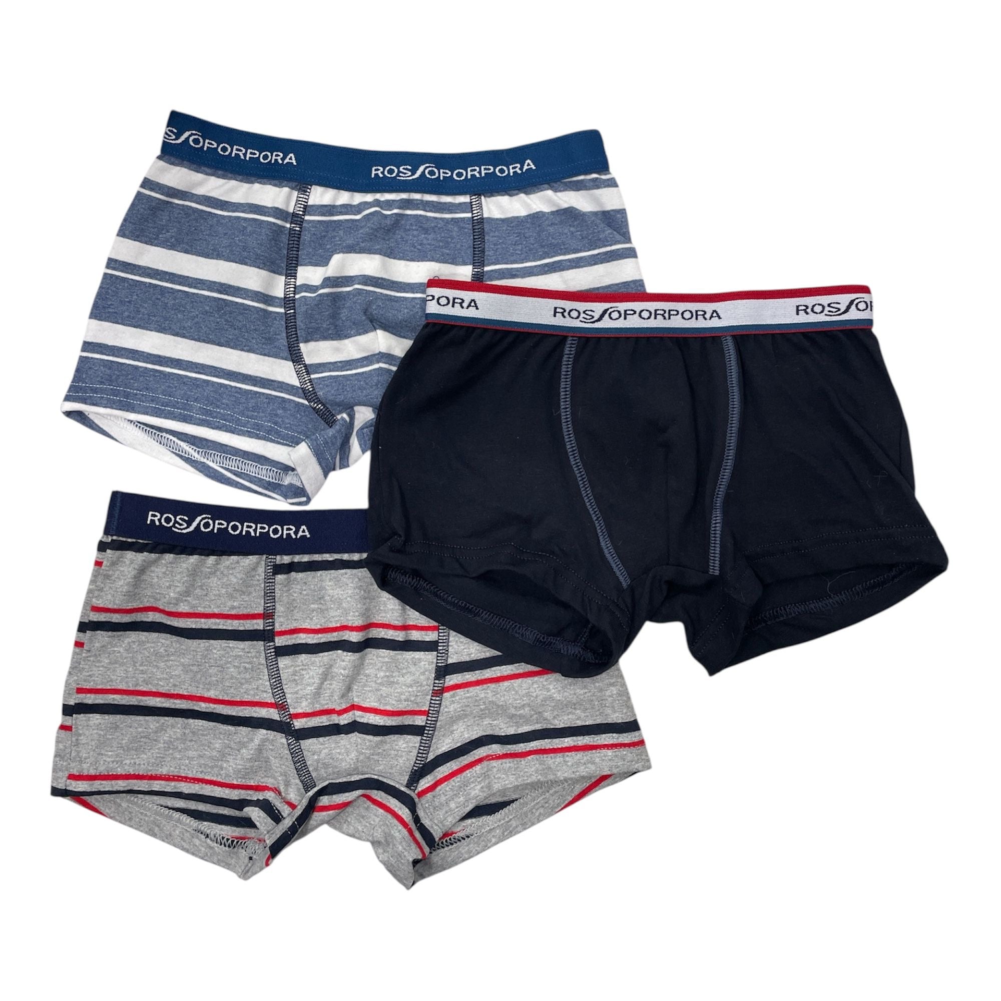 Tri - PACK BOXER BIMBO COTONE ELASTICIZZATO ROSSOPORPORA ART.BB486 - Boutique dell'Intimo e del Neonato