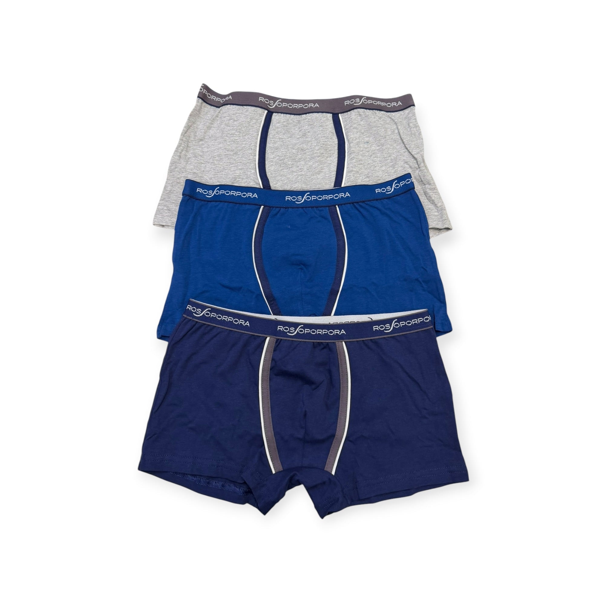 Tri - Pack Boxer Bimbo in Cotone Elastico Esterno Rossoporpora Art.SB612 - Boutique dell'Intimo e del Neonato