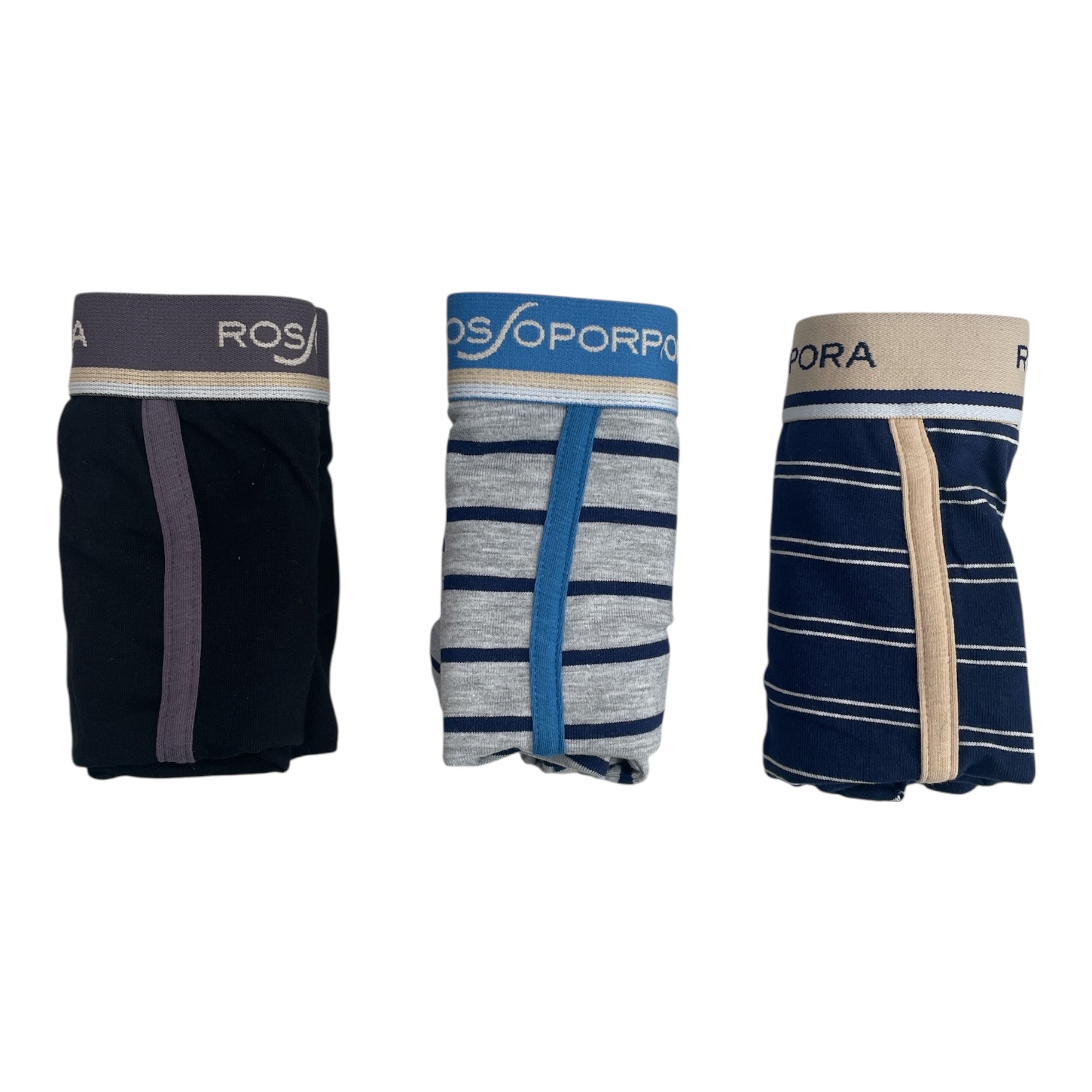 TRI - PACK BOXER COTONE ELASTICIZZATO ELASTICO ESTERNO ROSSOPORPORA ART.UB2160 - Boutique dell'Intimo e del Neonato
