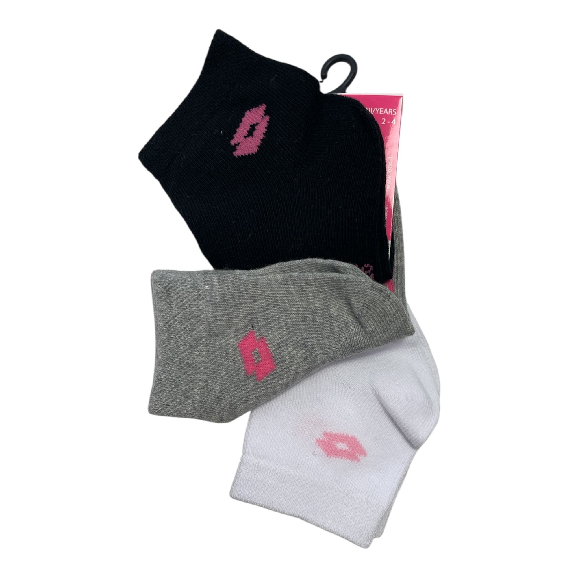 Tri - Pack Calza Corta Bimba in Cotone Lotto Art.N_gr85 - Boutique dell'Intimo e del Neonato