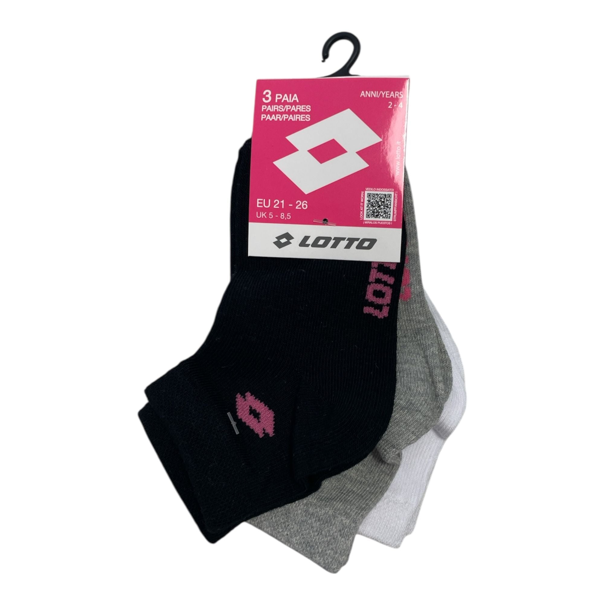 Tri - Pack Calza Corta Bimba in Cotone Lotto Art.N_gr85 - Boutique dell'Intimo e del Neonato