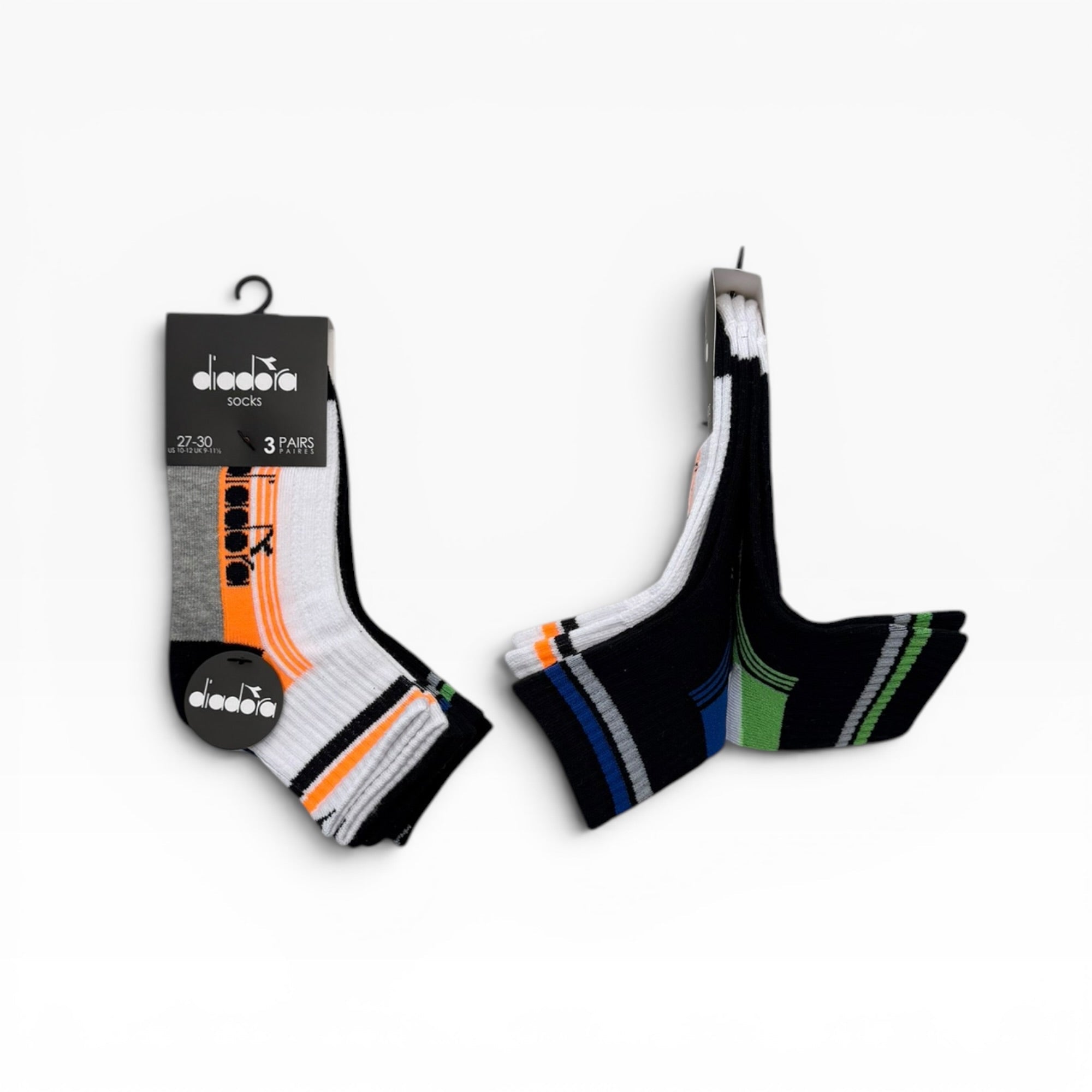 Tri - Pack Calza Corta Bimbo in Cotone Costina Diadora Art.D1712 - Boutique dell'Intimo e del Neonato