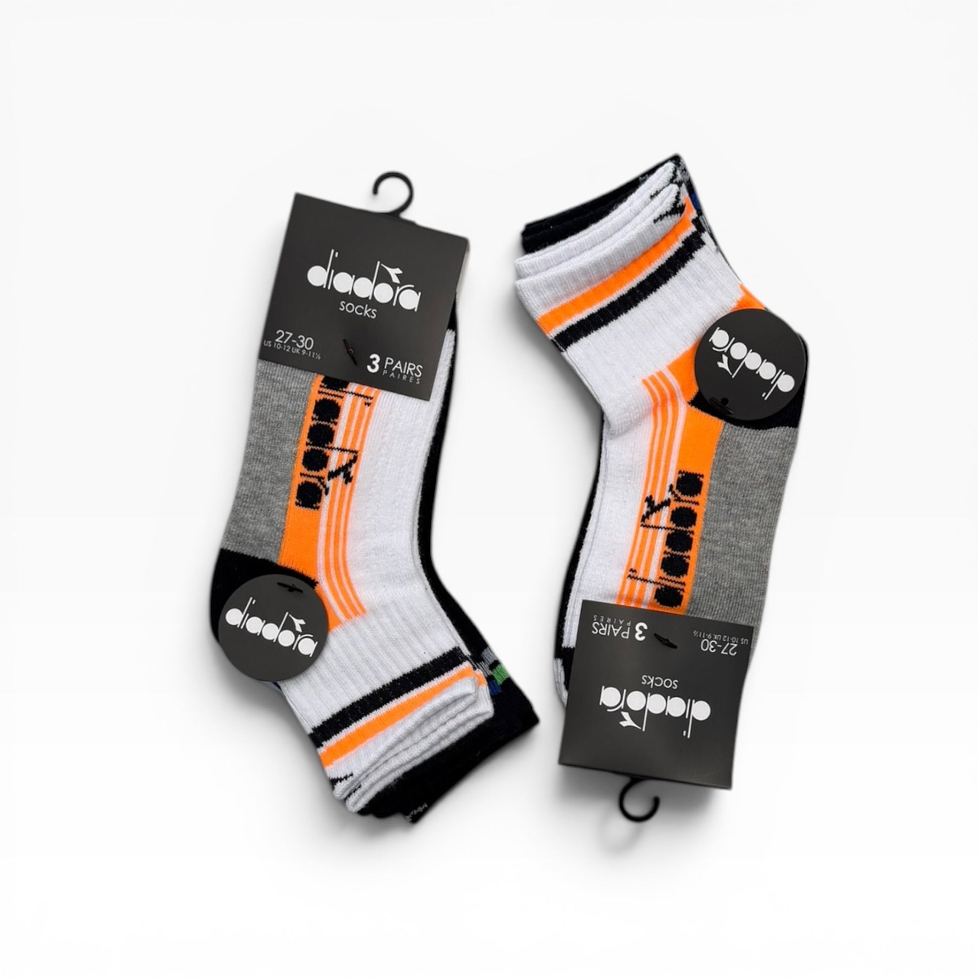 Tri - Pack Calza Corta Bimbo in Cotone Costina Diadora Art.D1712 - Boutique dell'Intimo e del Neonato