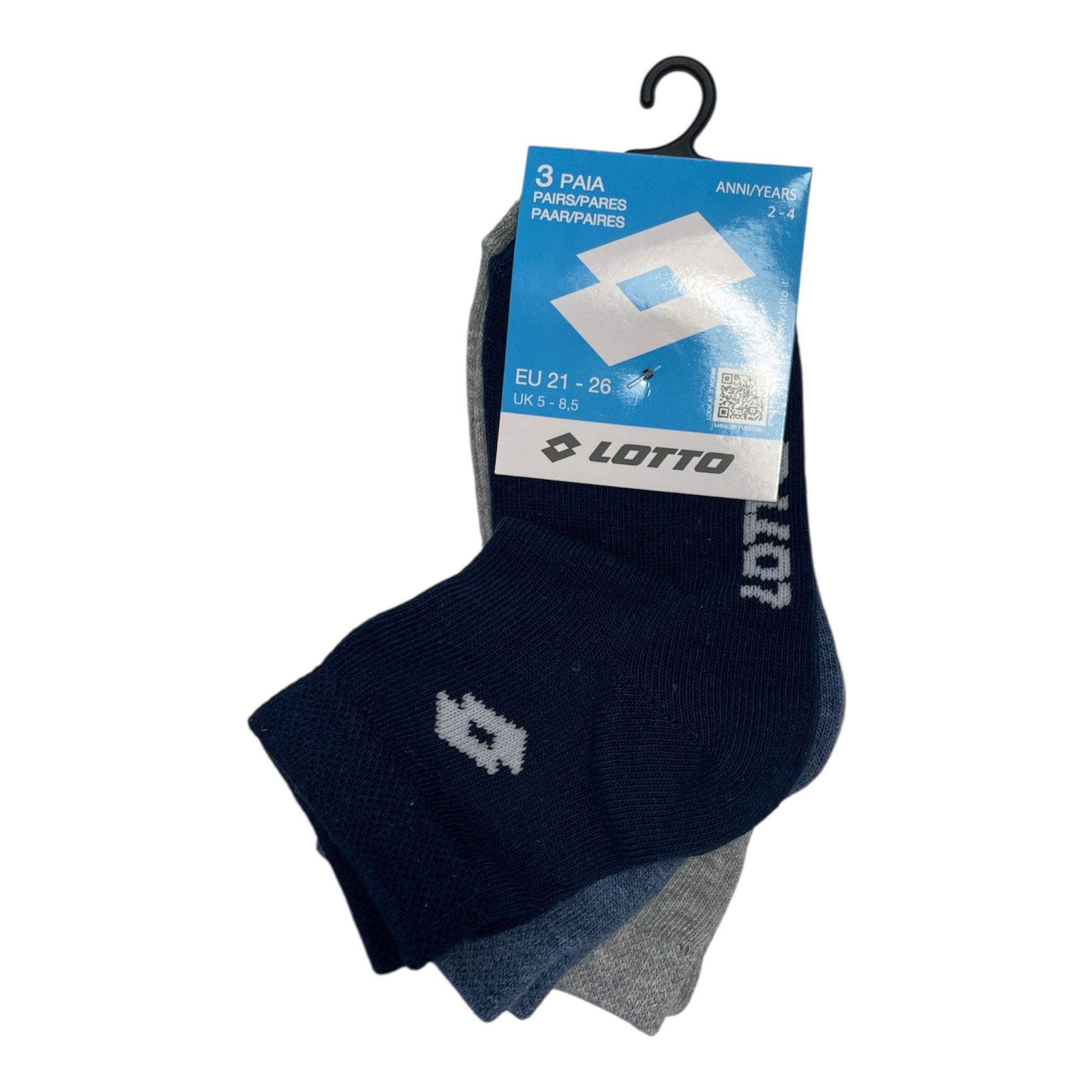 Tri - Pack Calza Corta Bimbo in Cotone Lotto Art.N_br86c - Boutique dell'Intimo e del Neonato