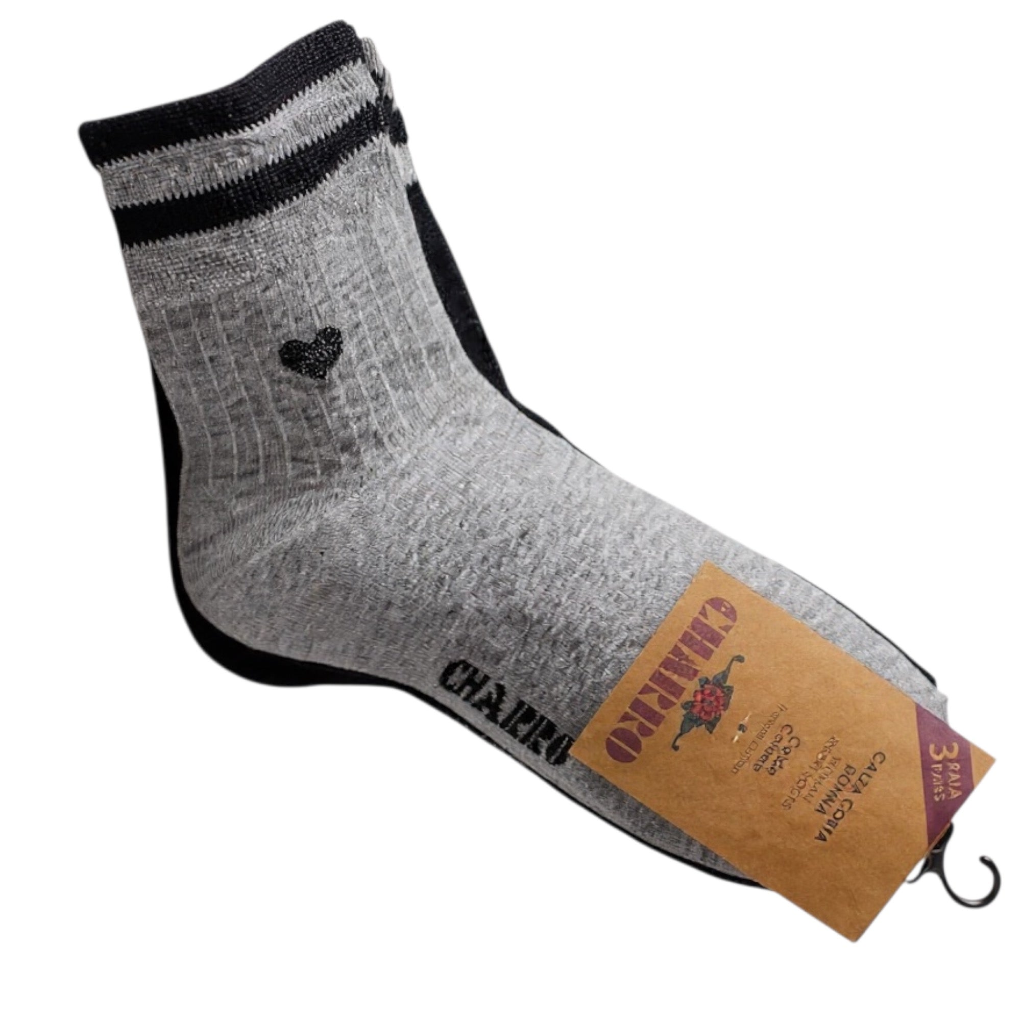 Tri - Pack Calza Corta in Caldo Cotone Cuore Charro Art.P_ERIKA112ASS - Boutique dell'Intimo e del Neonato